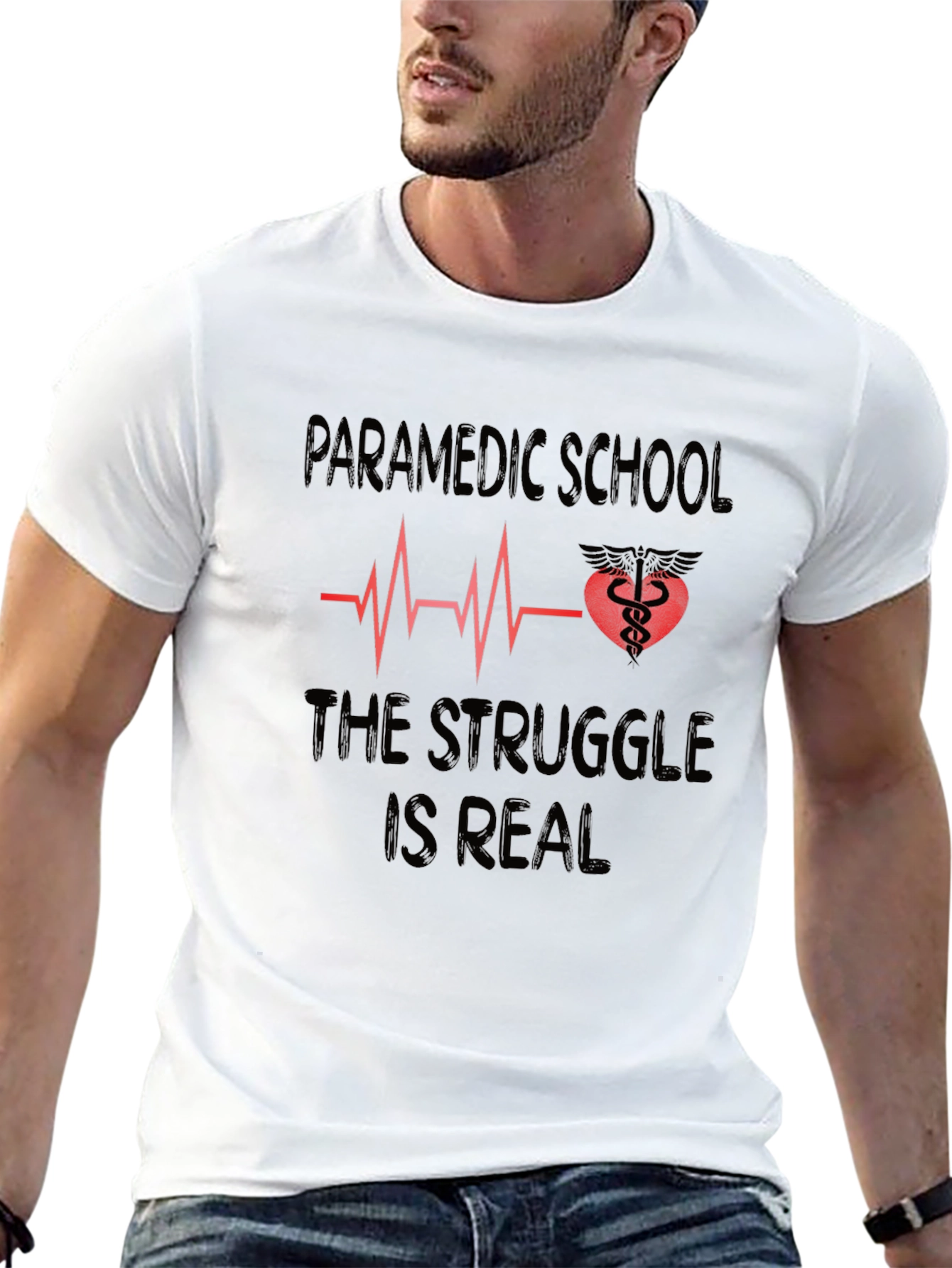 Paramedic School T-Shirt: The Struggle Is Real