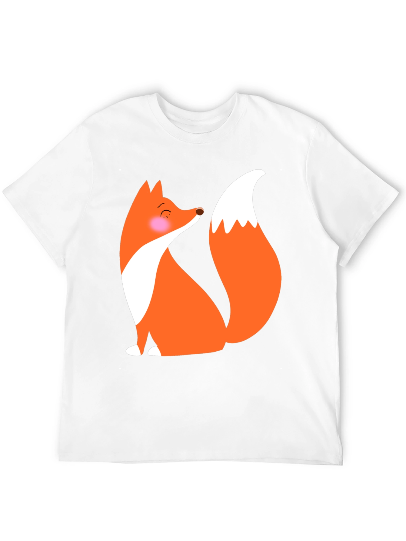 Cute Fox Graphic T-Shirt - Black