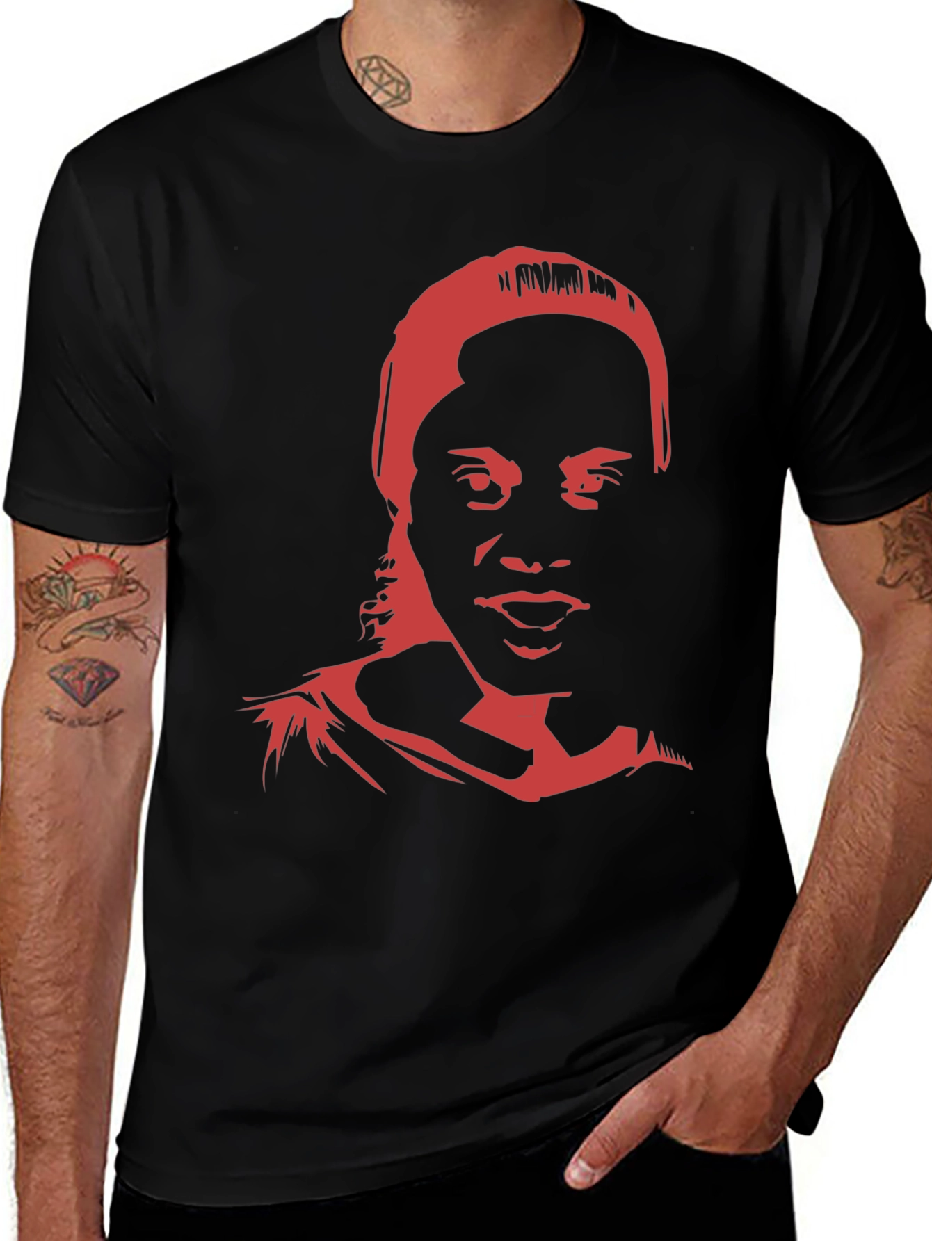 Ronaldinho Portrait Graphic Tee