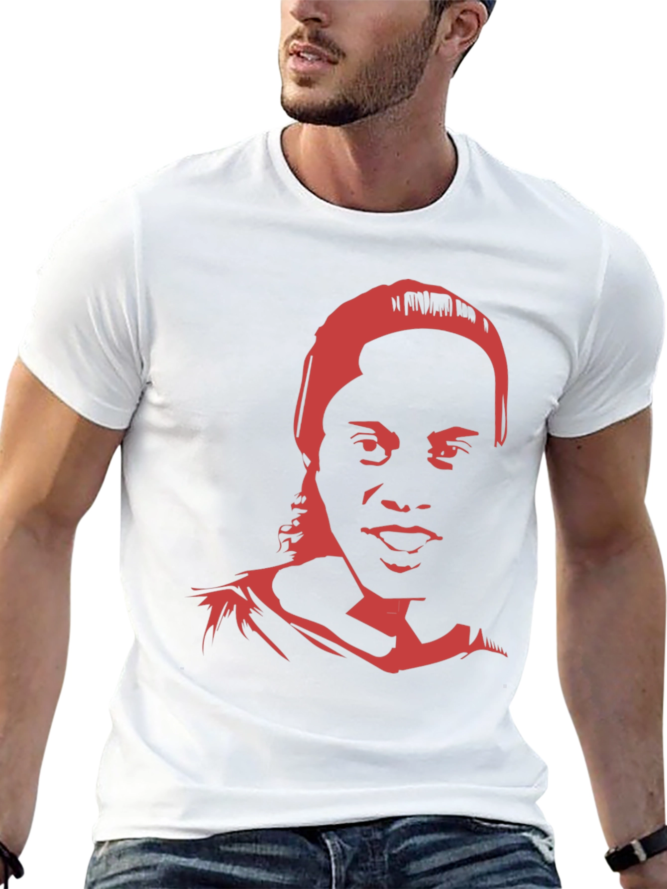 Ronaldinho Portrait Graphic Tee