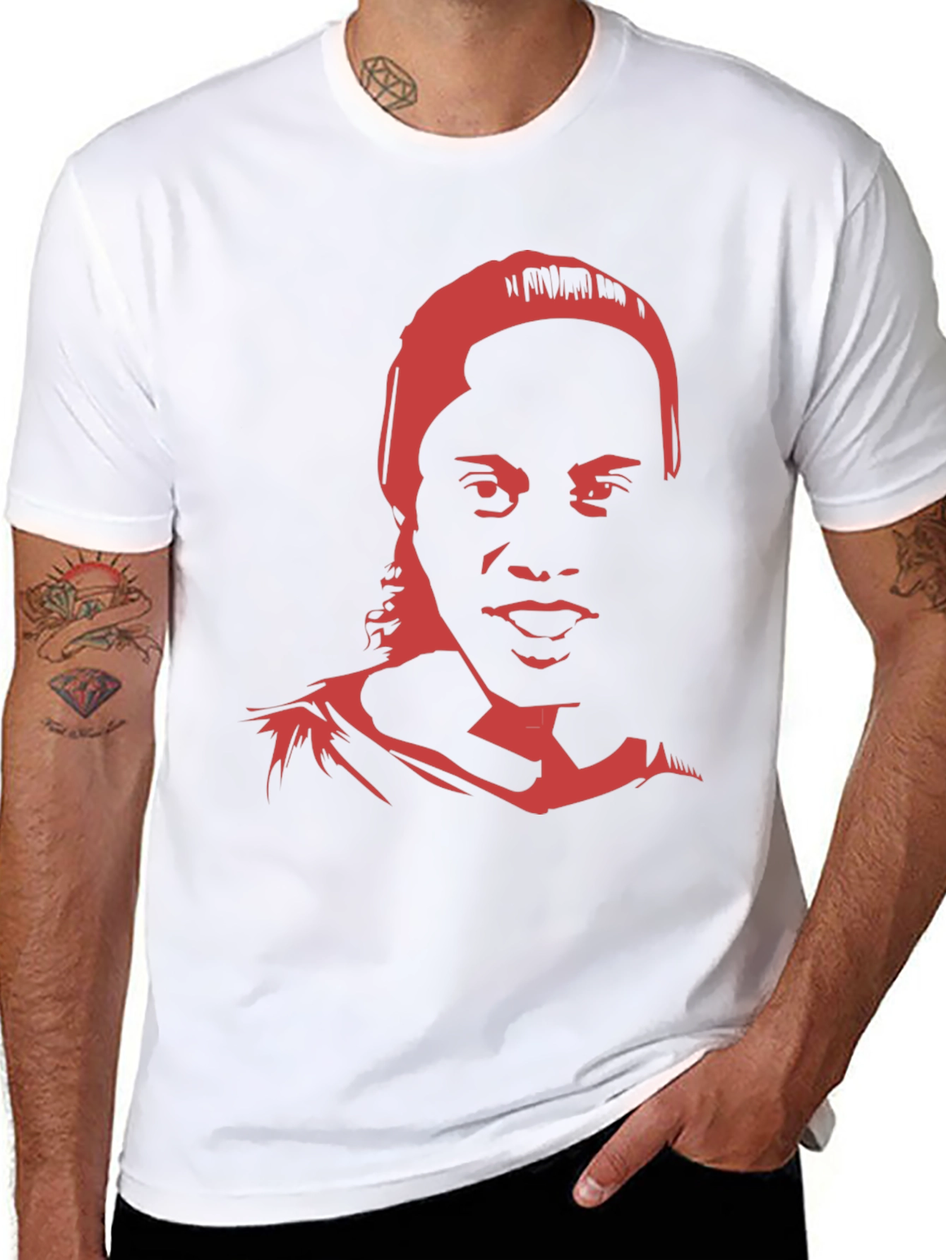 Ronaldinho Portrait Graphic Tee