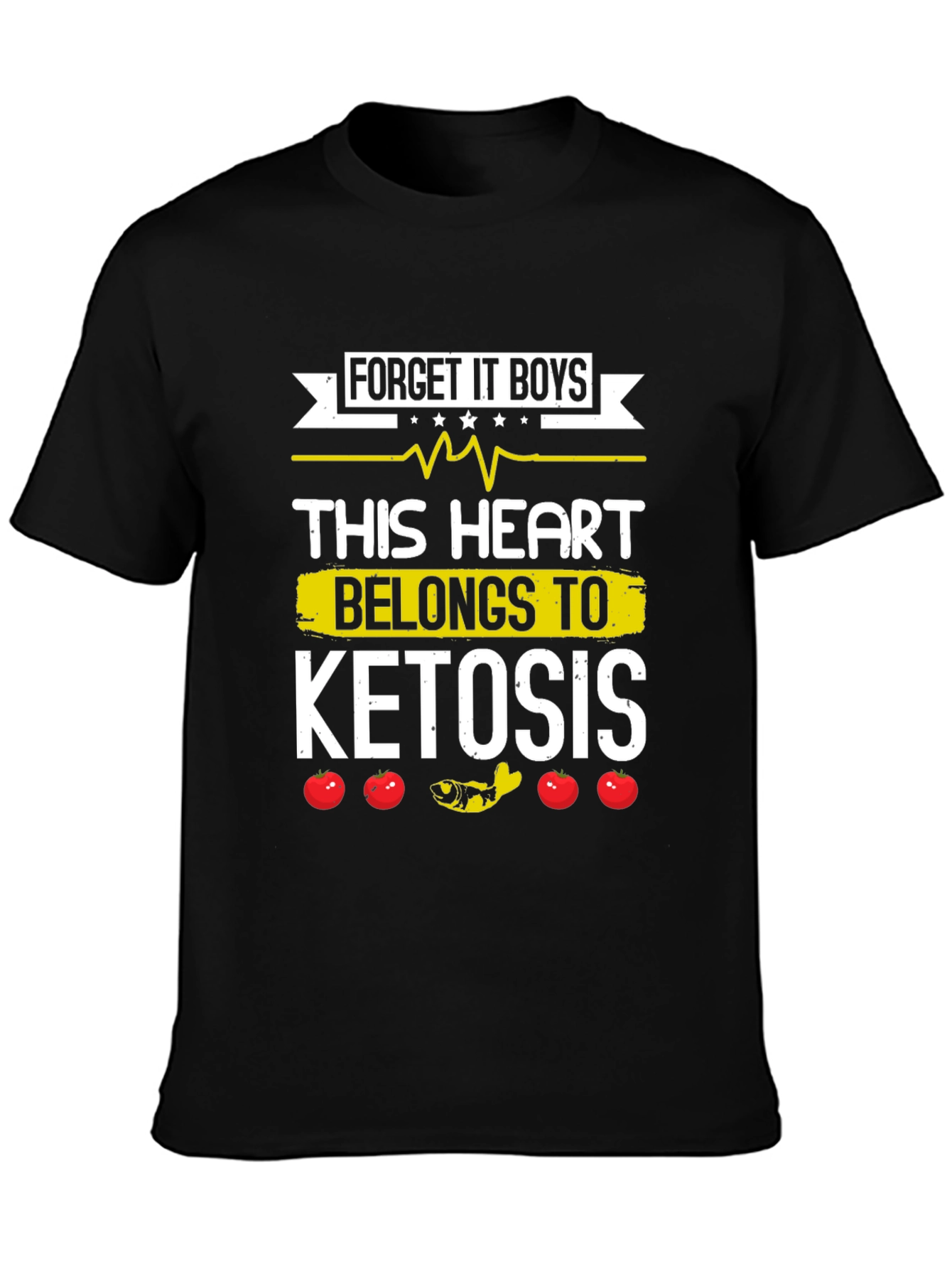 Ketosis Heart Funny Graphic Tee