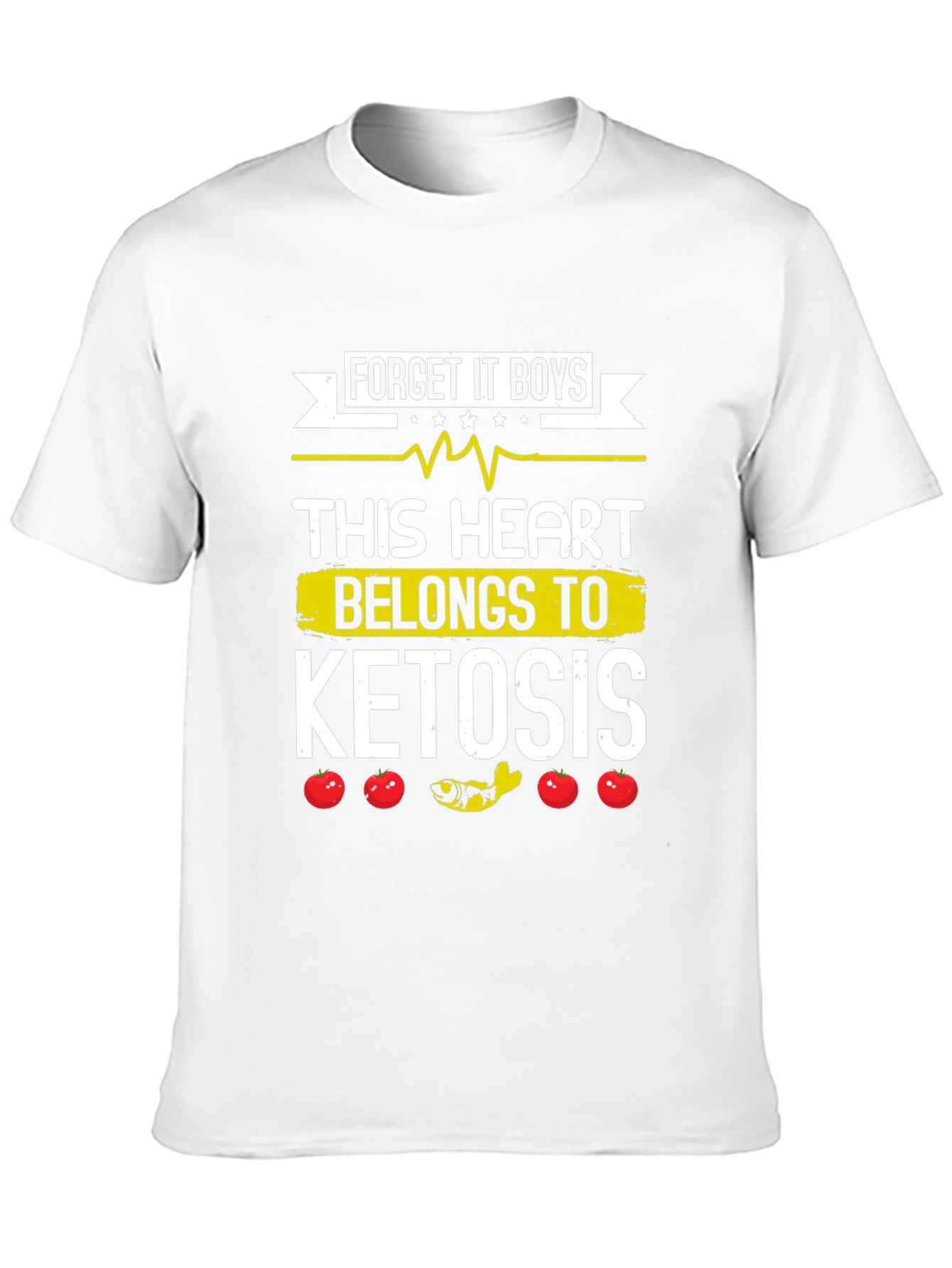 Ketosis Heart Funny Graphic Tee