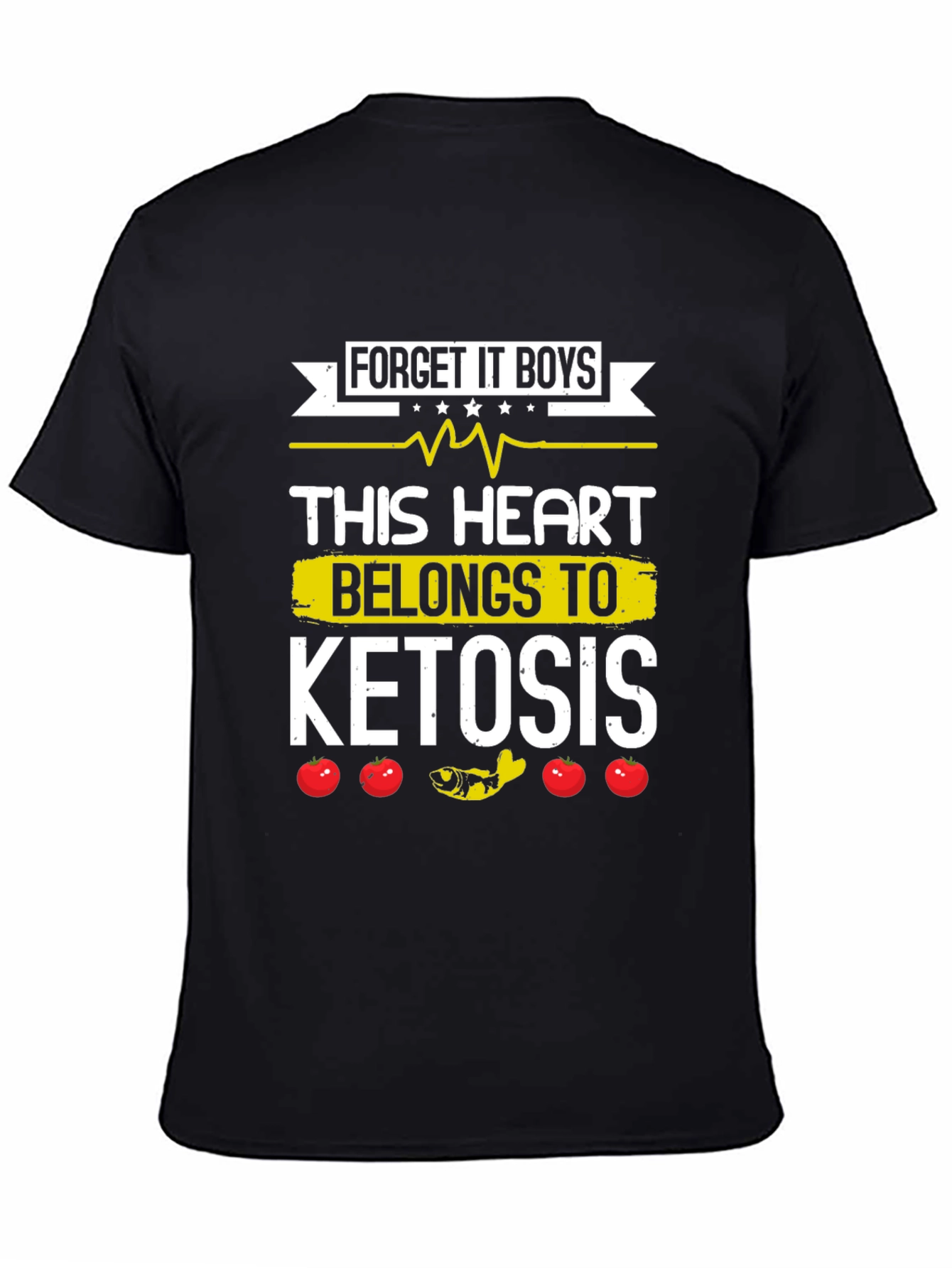 Ketosis Heart Funny Graphic Tee