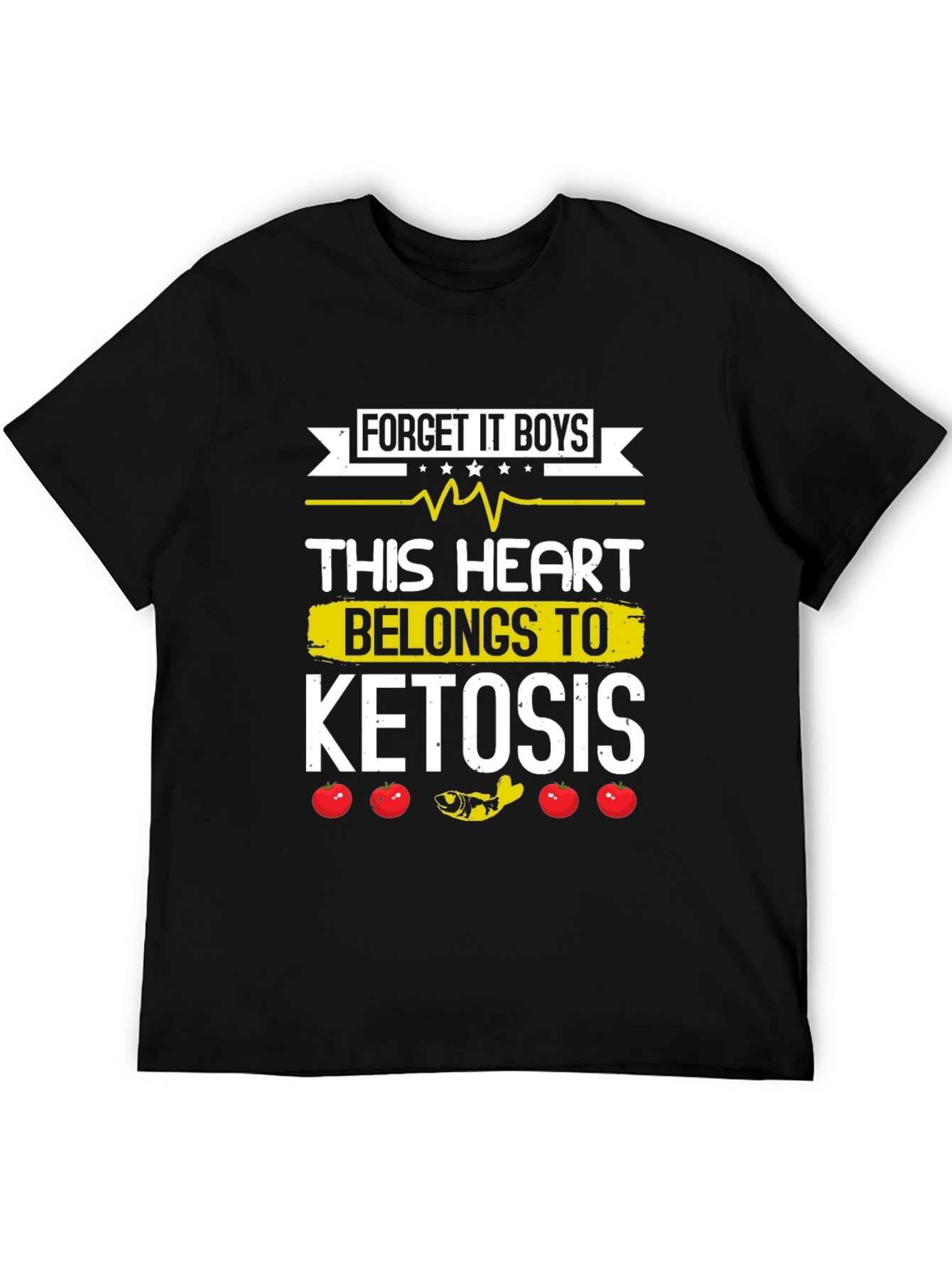 Ketosis Heart Funny Graphic Tee