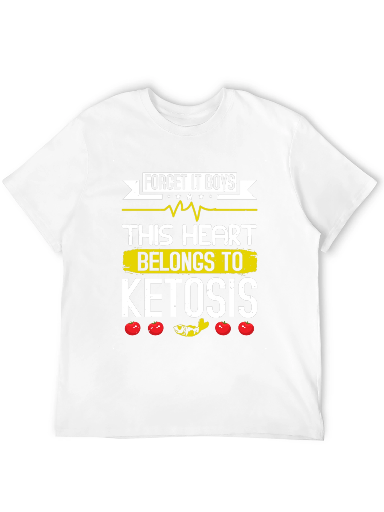 Ketosis Heart Funny Graphic Tee