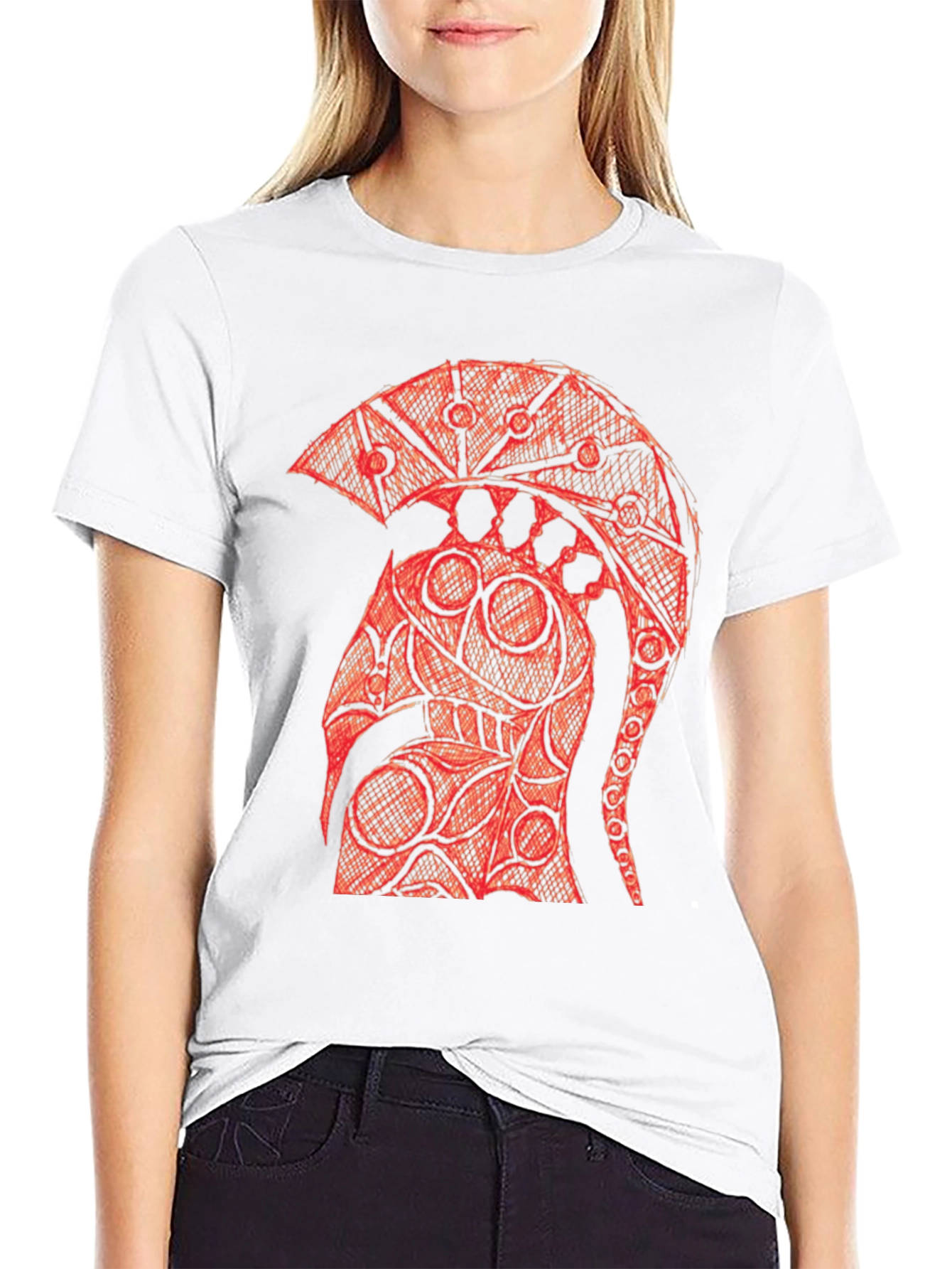 Spartan Helmet Graphic Tee - Bold Design Black T-Shirt