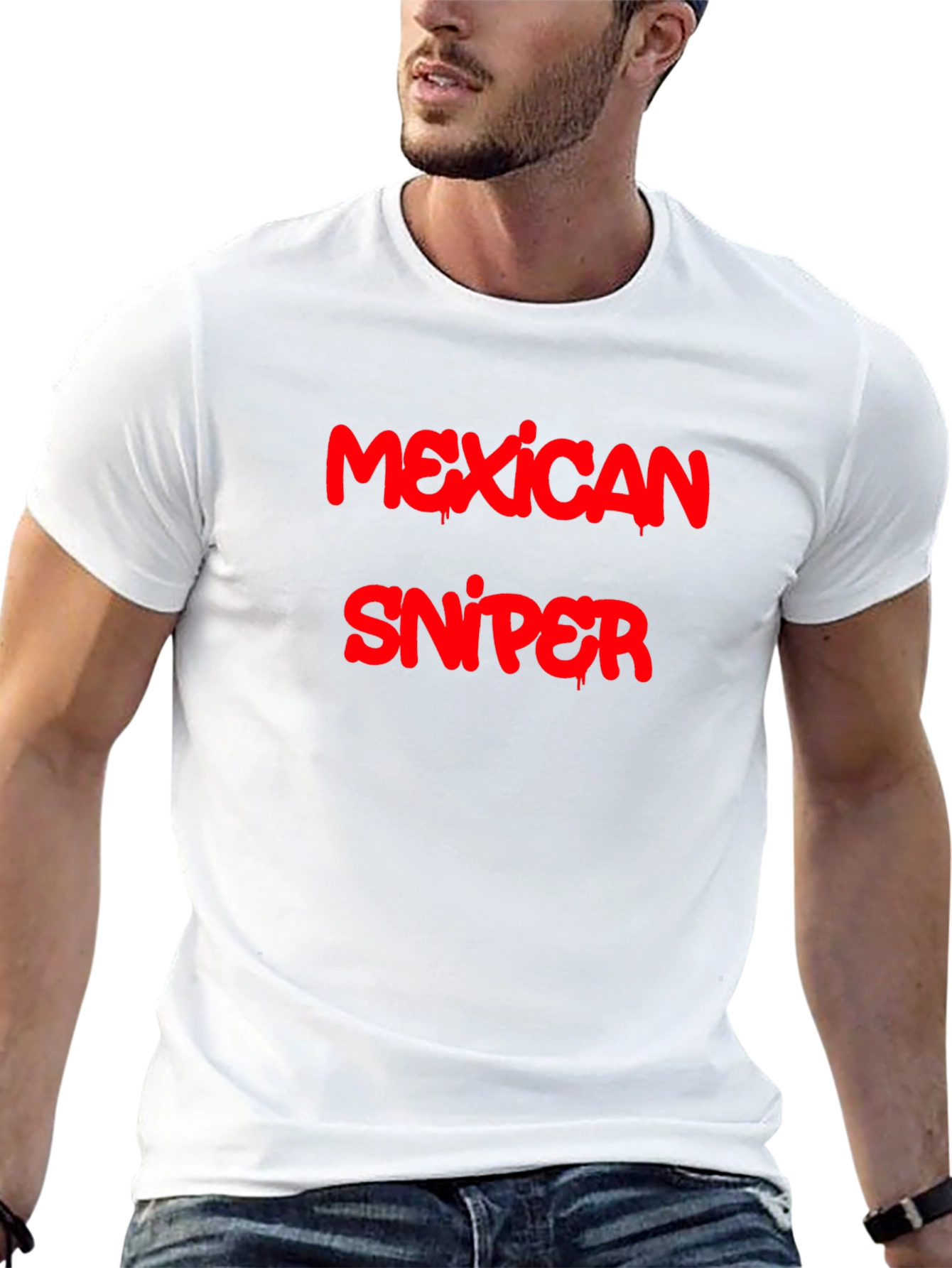 Mexican Sniper Graphic Tee - Black T-Shirt