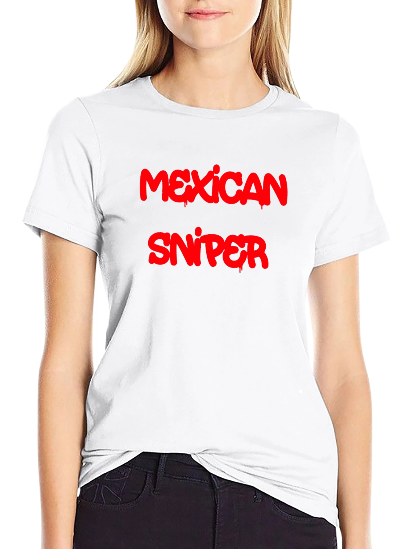 Mexican Sniper Graphic Tee - Black T-Shirt