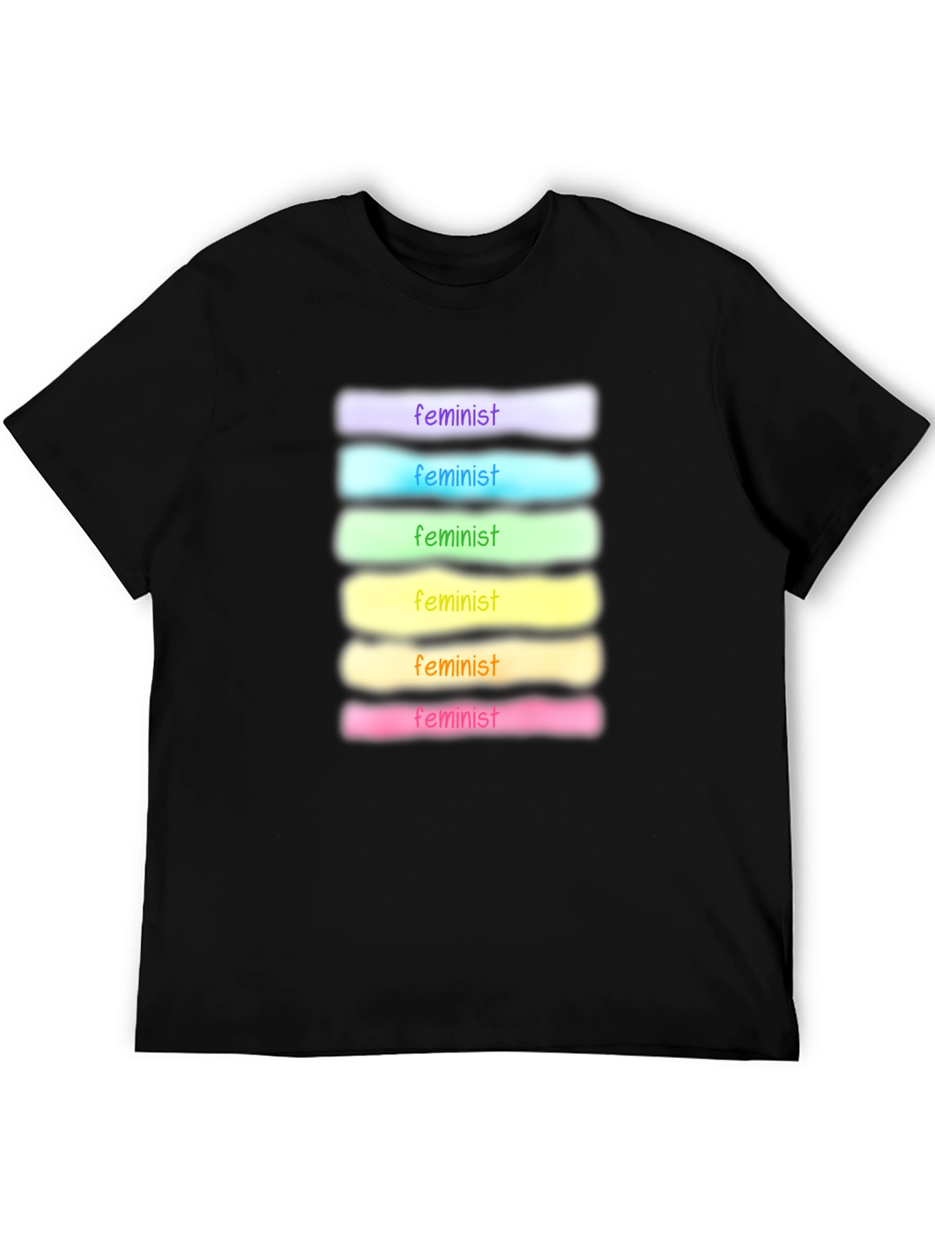 Feminist Rainbow T-Shirt - Soft Cotton Blend