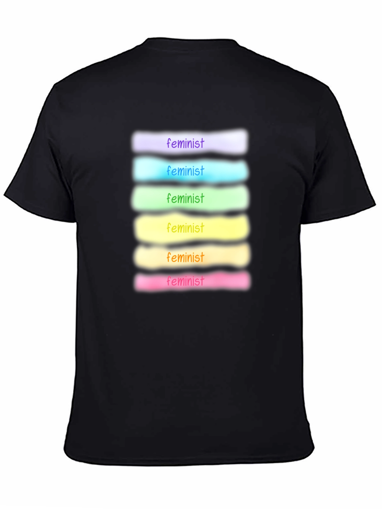 Feminist Rainbow T-Shirt - Soft Cotton Blend