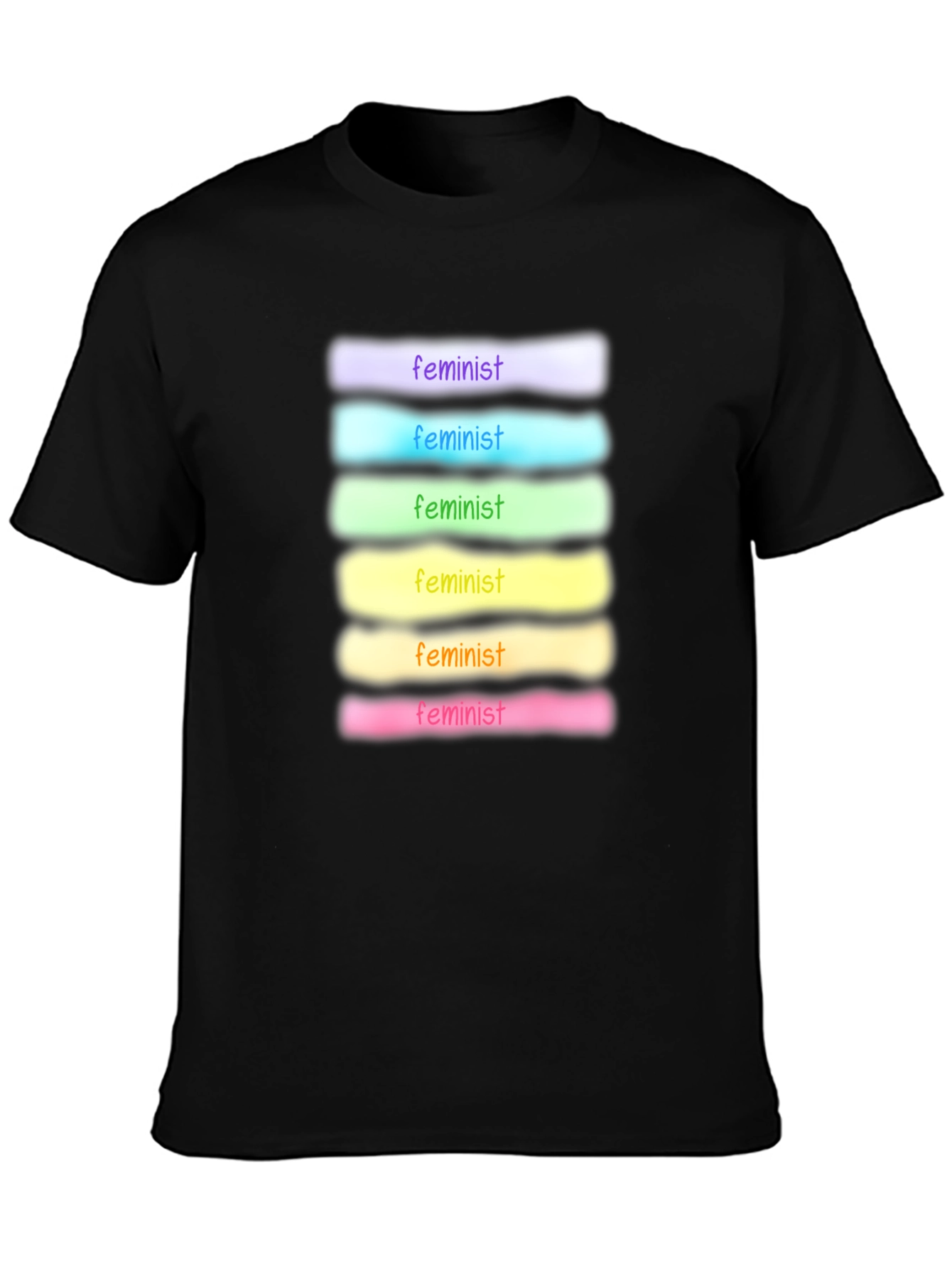 Feminist Rainbow T-Shirt - Soft Cotton Blend