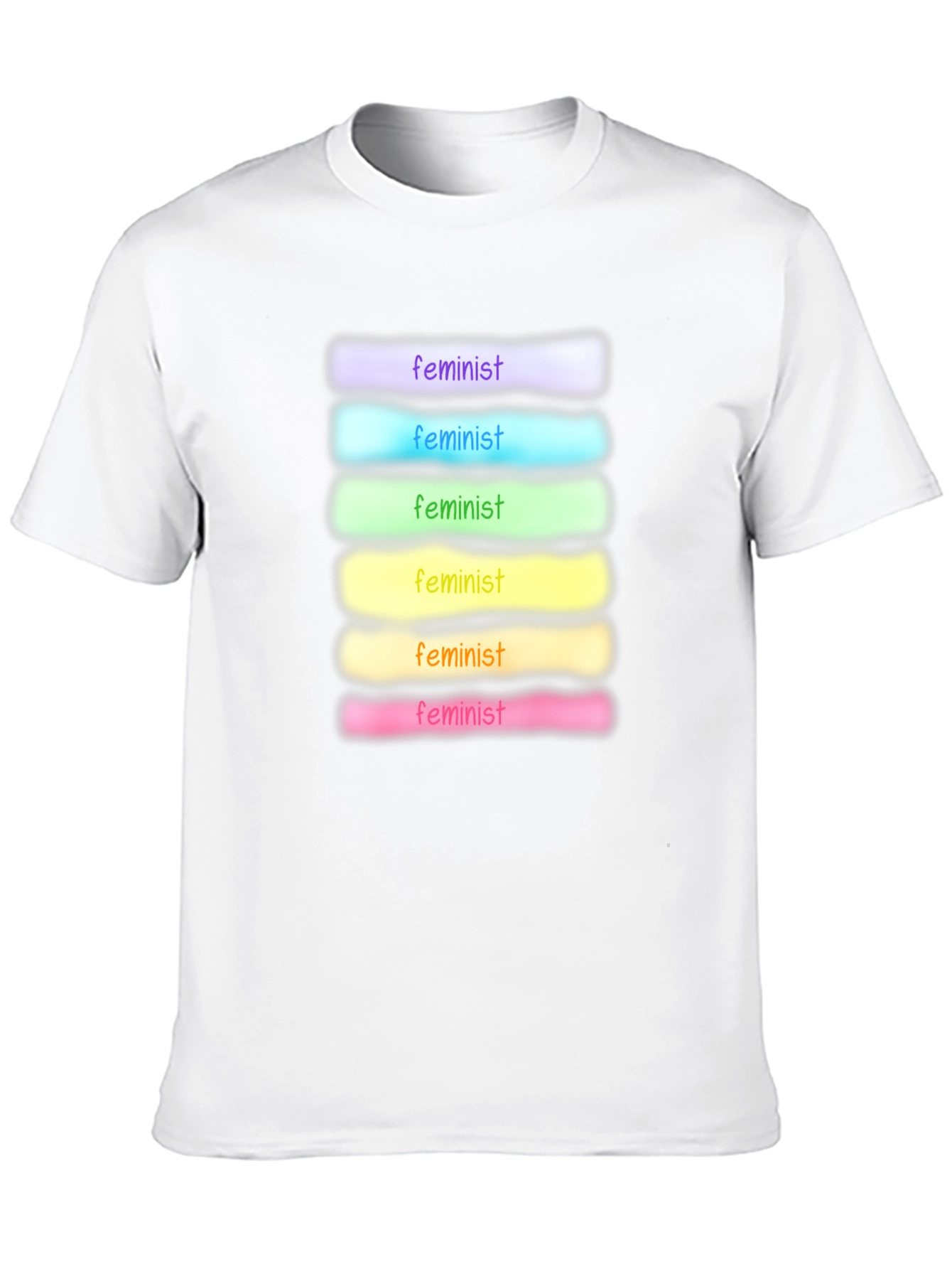 Feminist Rainbow T-Shirt - Soft Cotton Blend