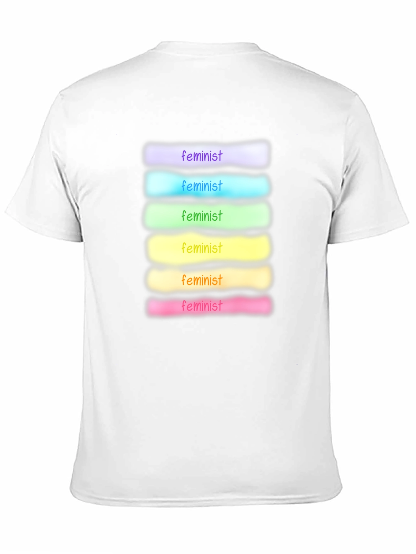Feminist Rainbow T-Shirt - Soft Cotton Blend