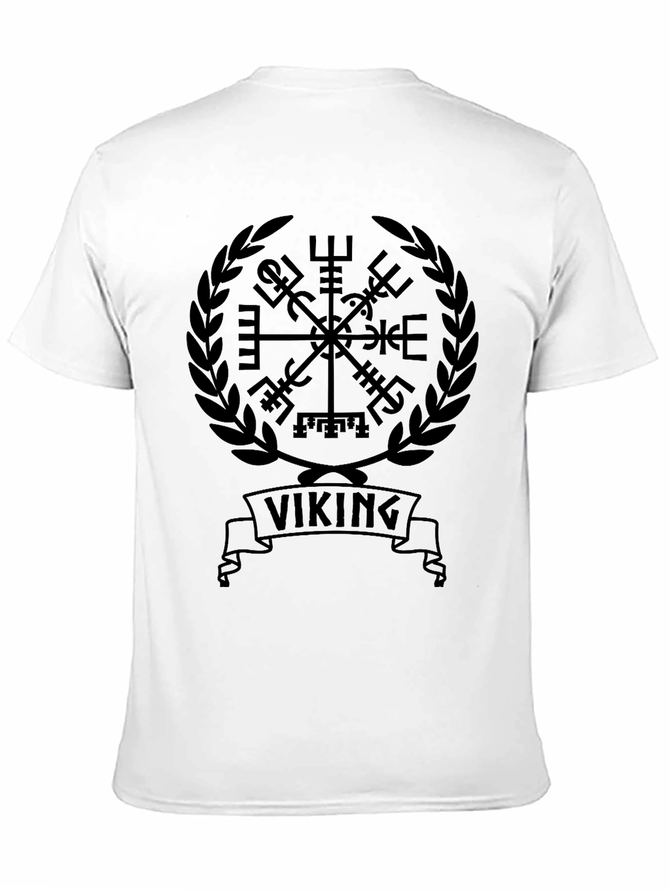 Viking Compass Vegvisir Black T-Shirt