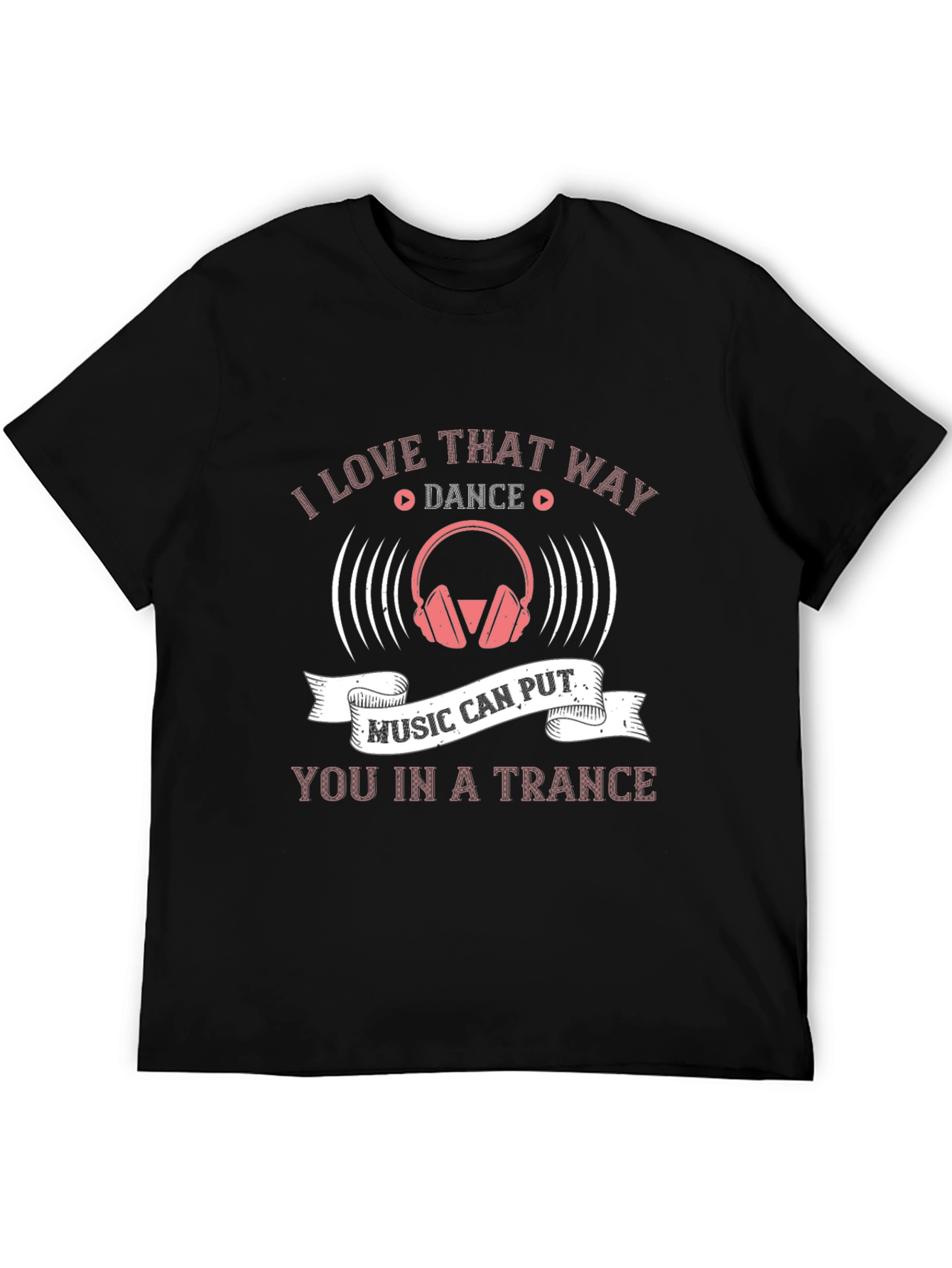 Music Trance T-Shirt - DJ Headphones Graphic Tee
