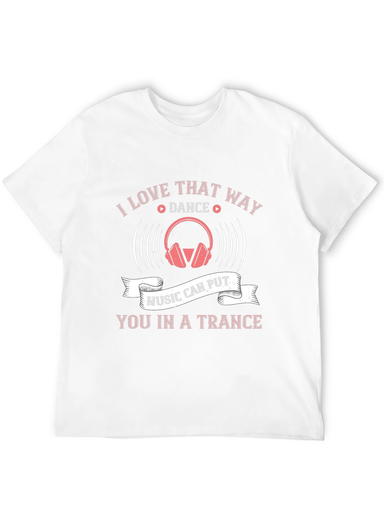Music Trance T-Shirt - DJ Headphones Graphic Tee