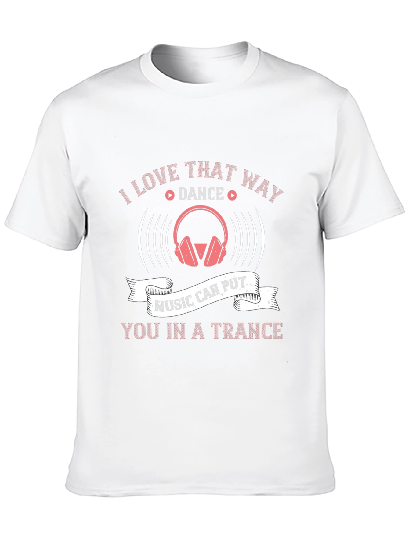 Music Trance T-Shirt - DJ Headphones Graphic Tee