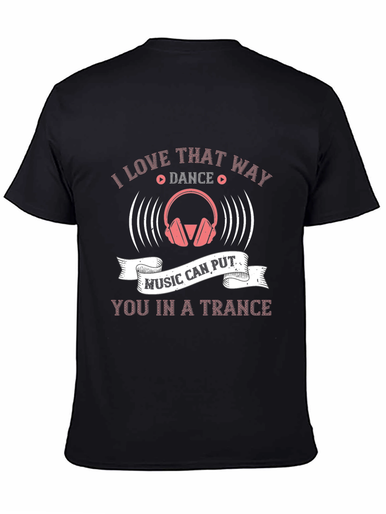 Music Trance T-Shirt - DJ Headphones Graphic Tee