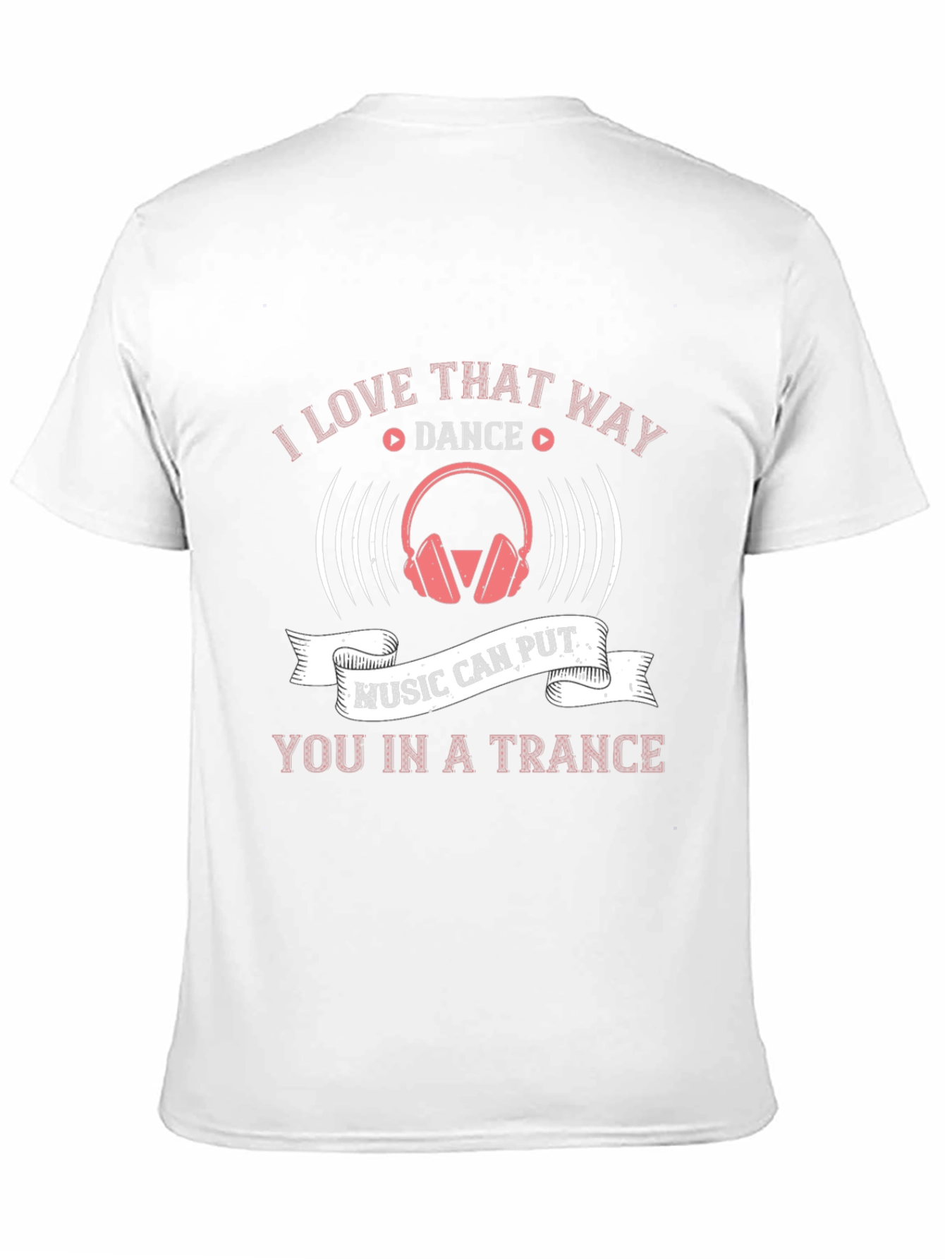 Music Trance T-Shirt - DJ Headphones Graphic Tee