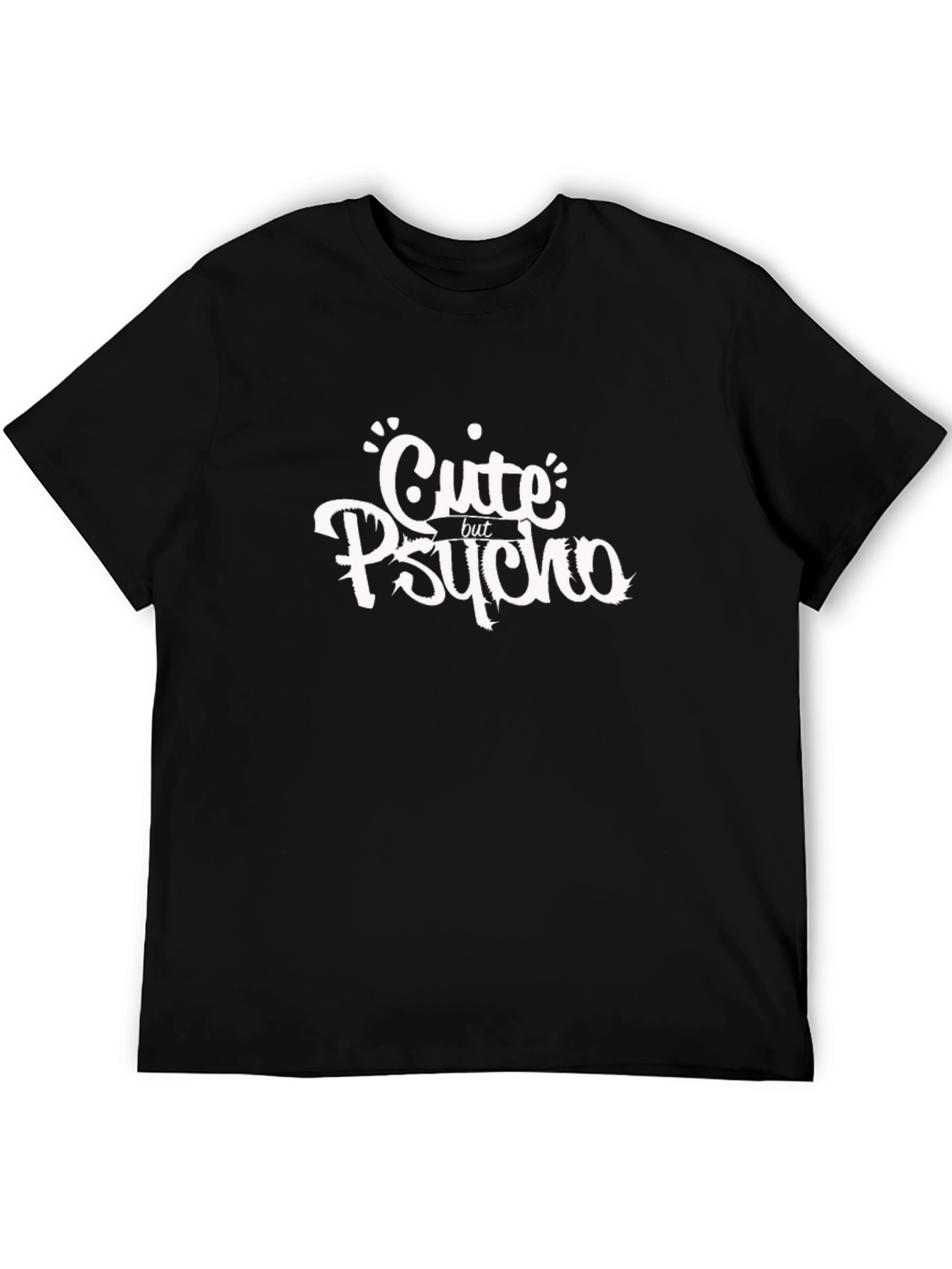 Cute But Psycho Black Graphic Tee