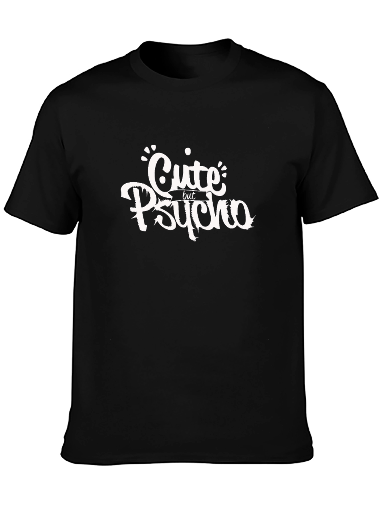 Cute But Psycho Black Graphic Tee