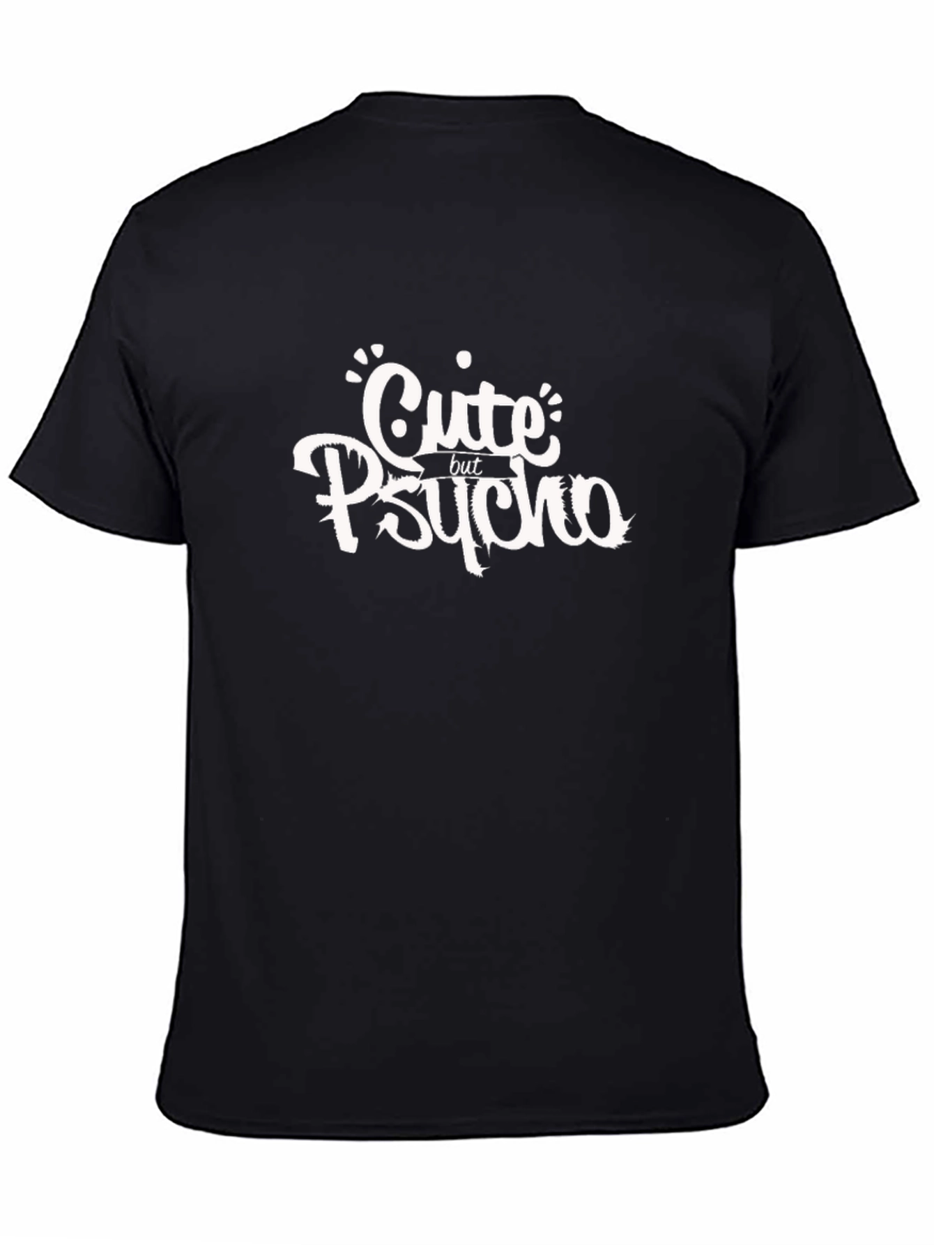 Cute But Psycho Black Graphic Tee