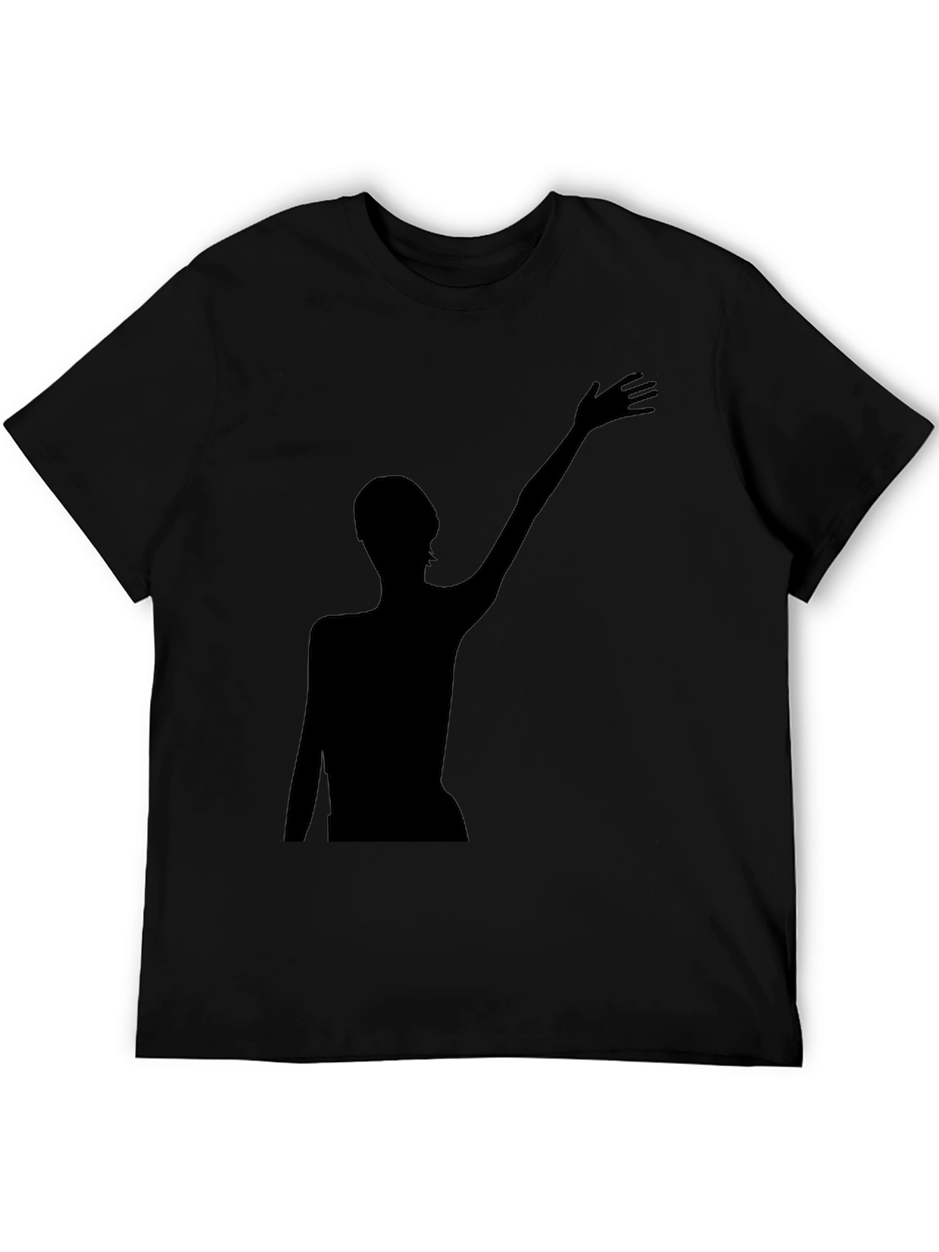 Silhouette Graphic Tee - Modern Black T-Shirt