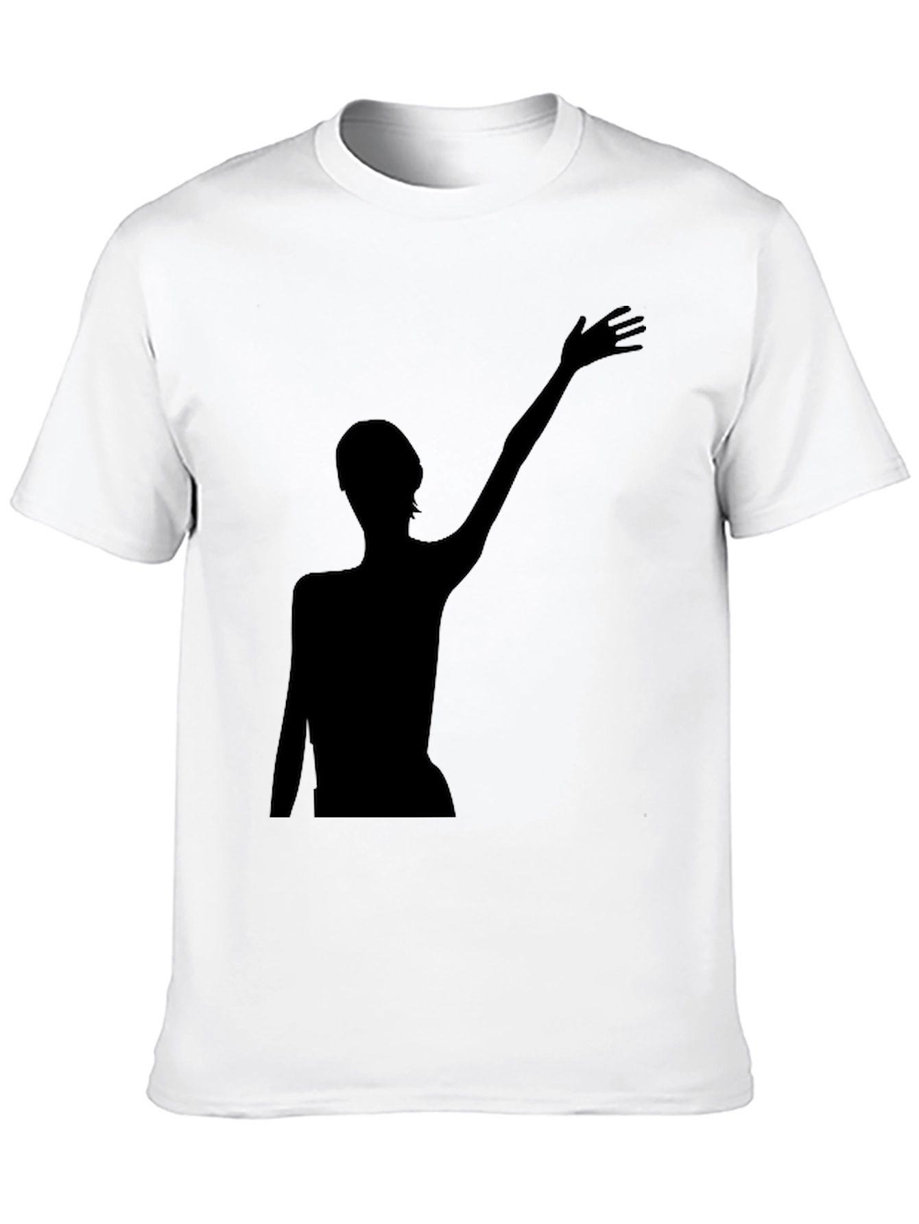 Silhouette Graphic Tee - Modern Black T-Shirt