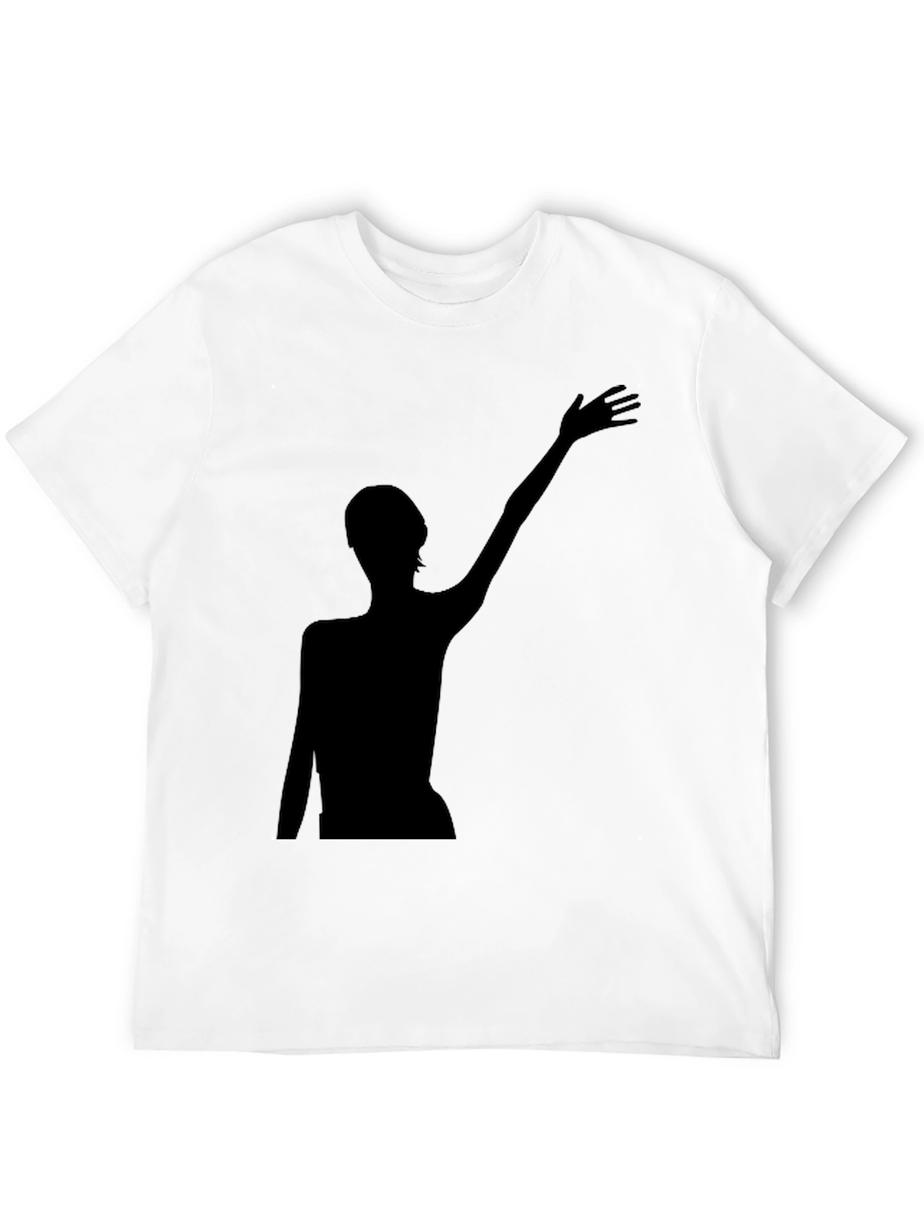 Silhouette Graphic Tee - Modern Black T-Shirt