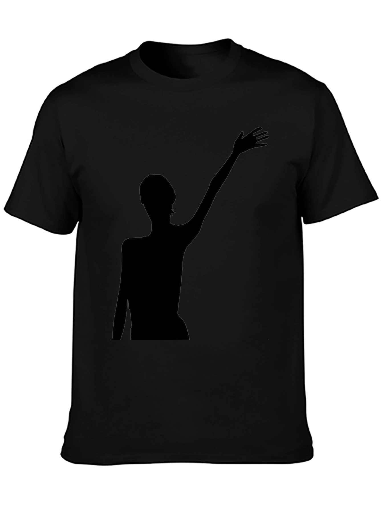 Silhouette Graphic Tee - Modern Black T-Shirt