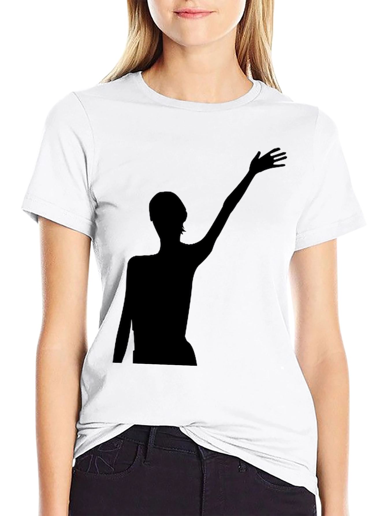 Silhouette Graphic Tee - Modern Black T-Shirt