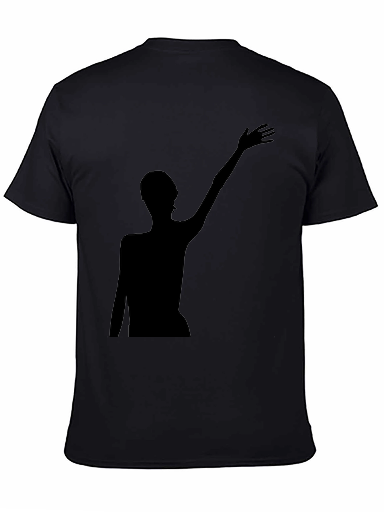 Silhouette Graphic Tee - Modern Black T-Shirt