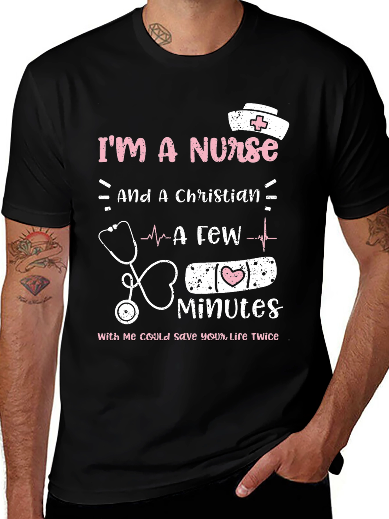 Im a Nurse And a Christian T-Shirt