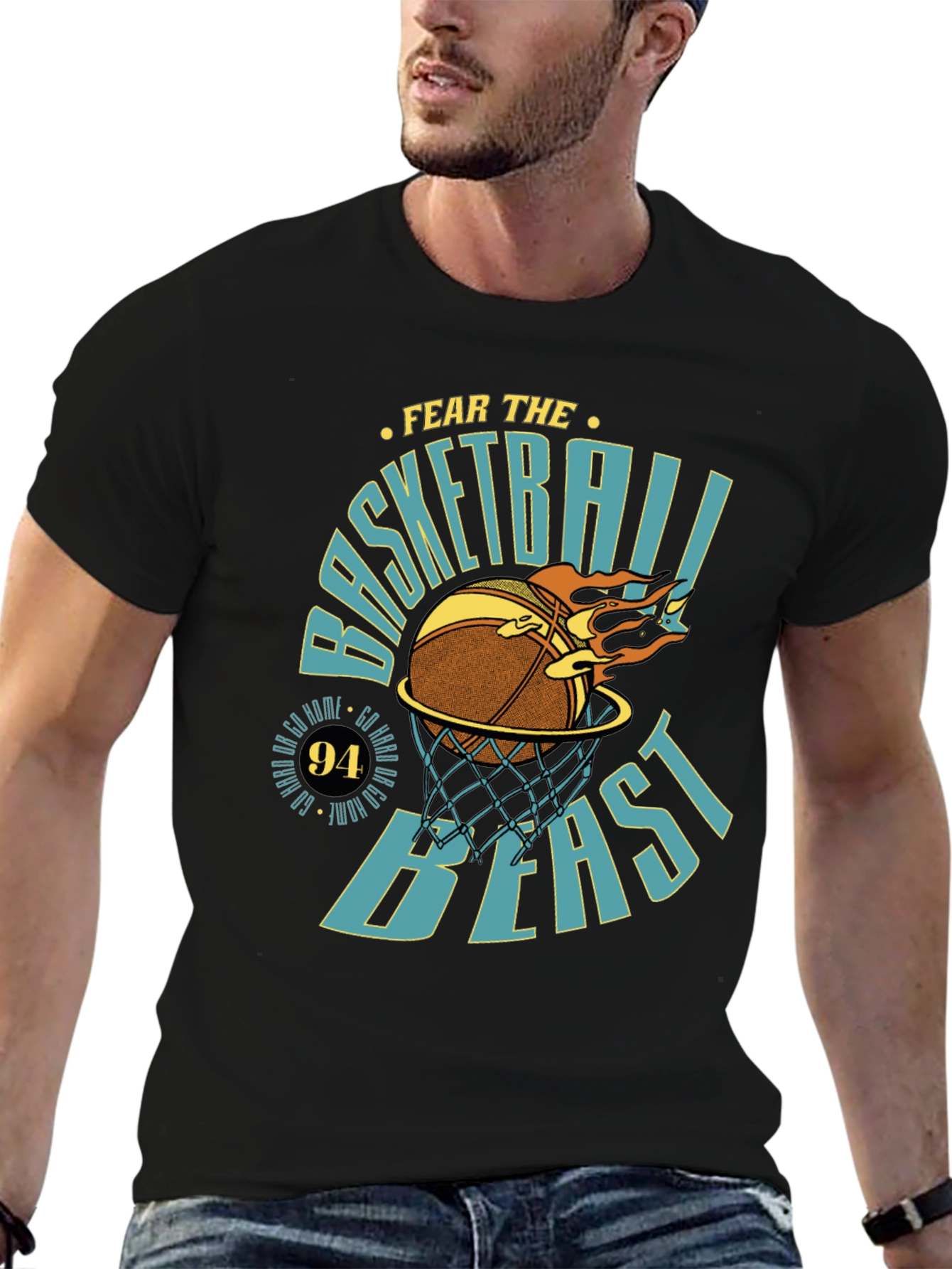 Basketball Beast Graphic T-Shirt