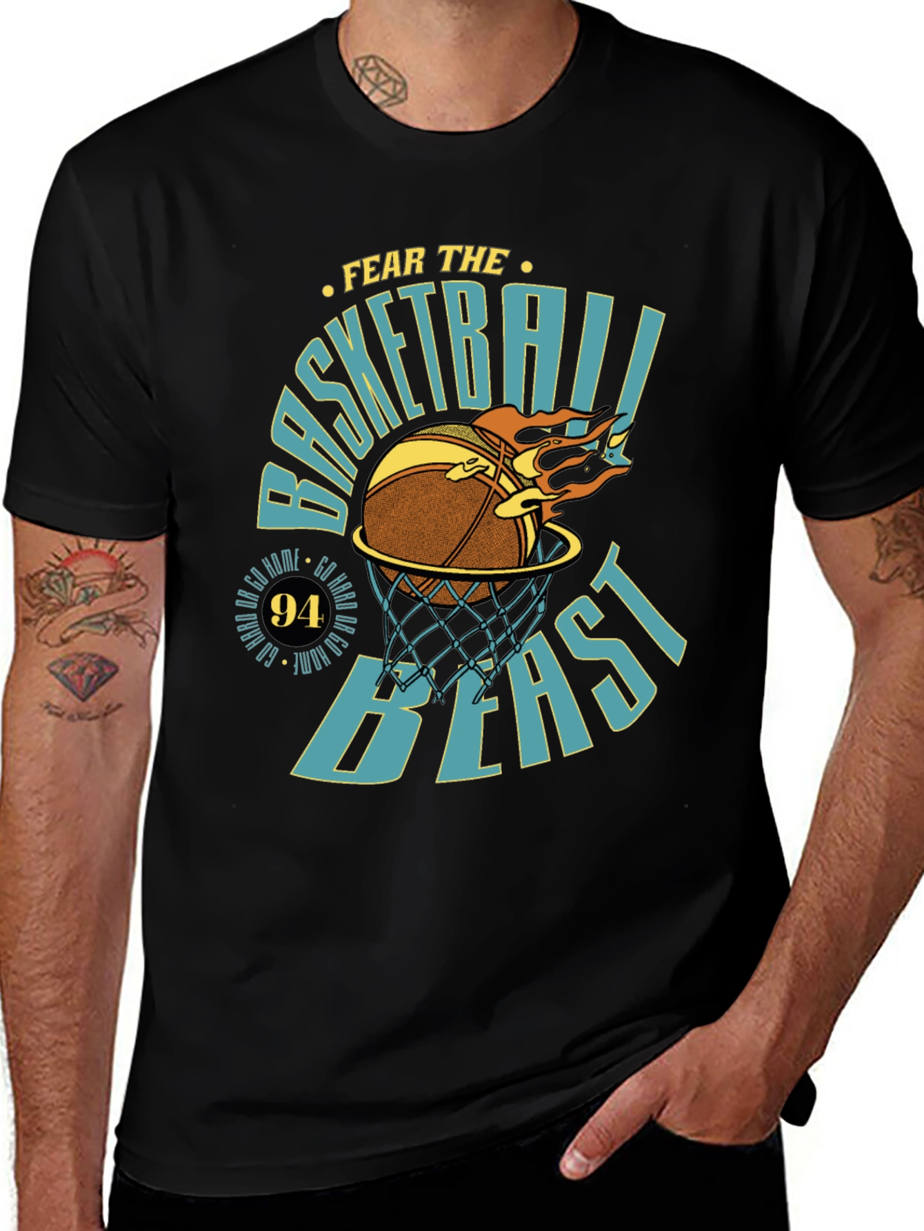 Basketball Beast Graphic T-Shirt