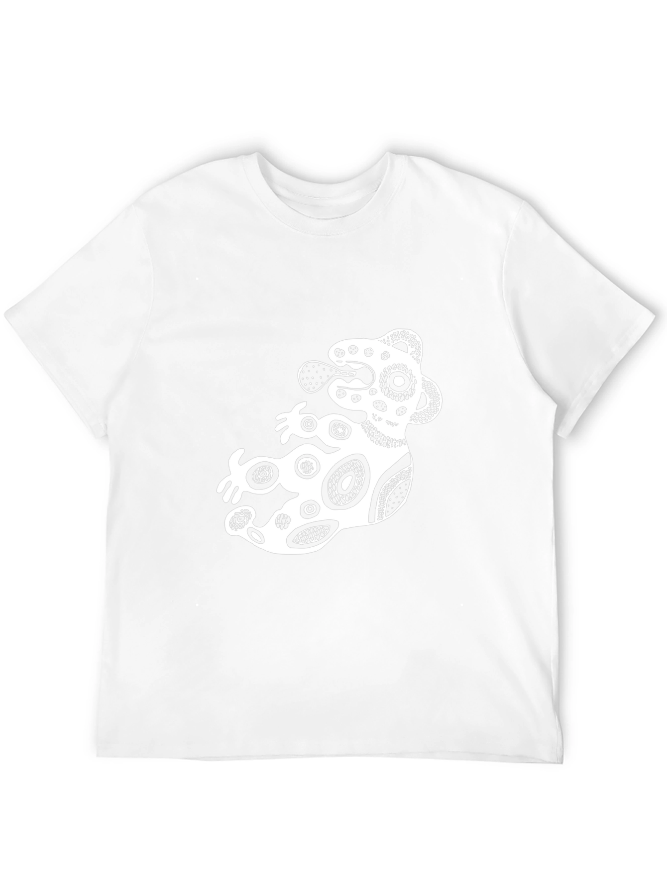 Stylish Black Graphic Tee - Abstract Design
