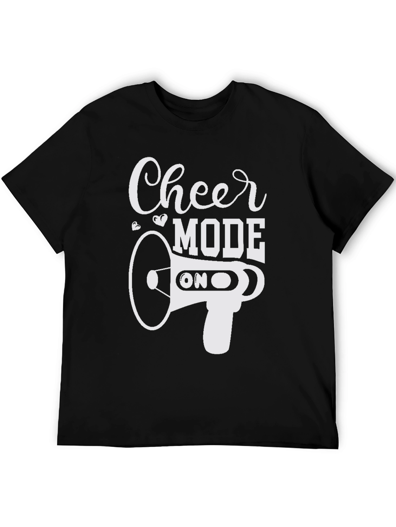 Cheer Mode On Black Graphic Tee