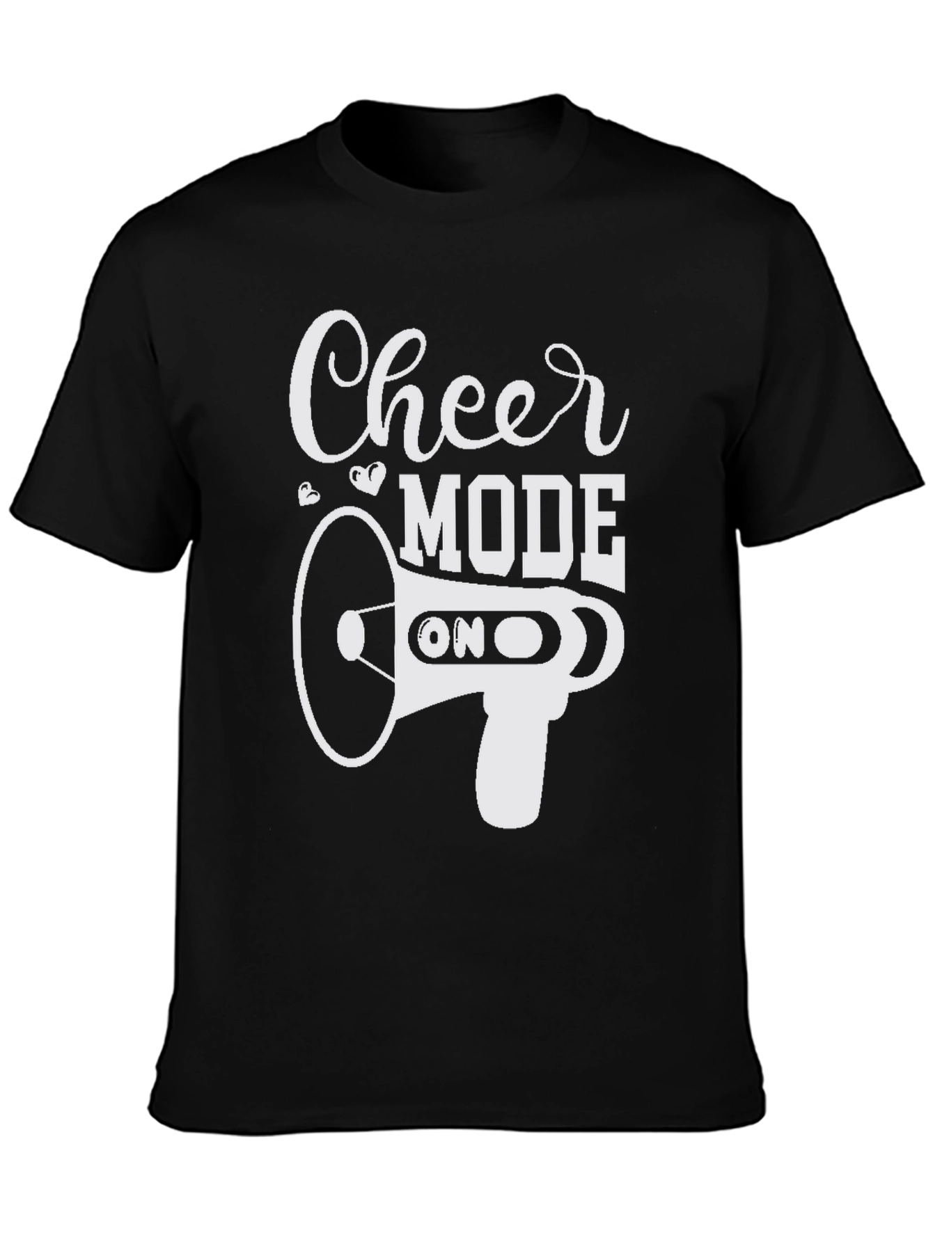 Cheer Mode On Black Graphic Tee