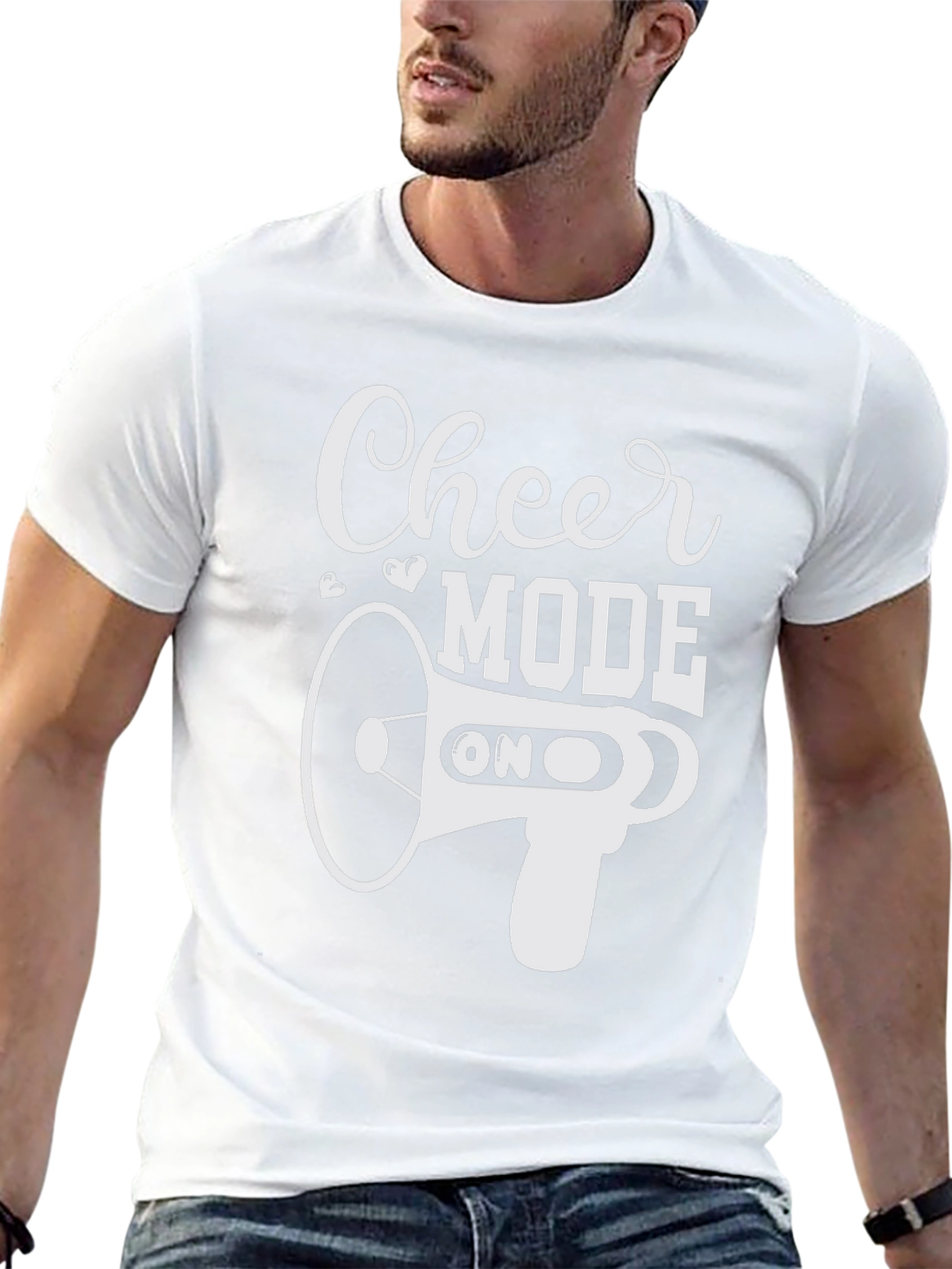 Cheer Mode On Black Graphic Tee
