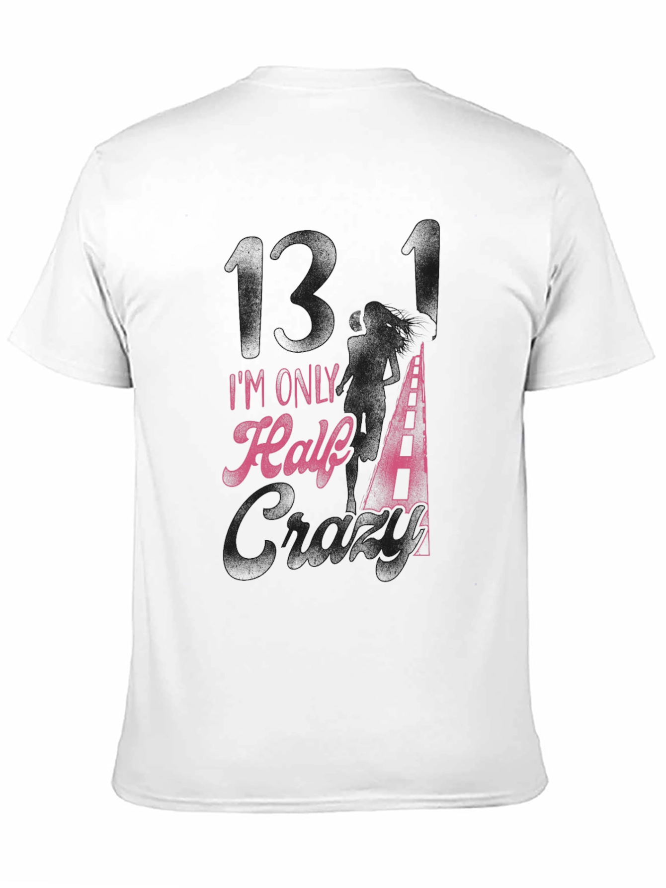 Im Only Half Crazy Black Graphic Tee