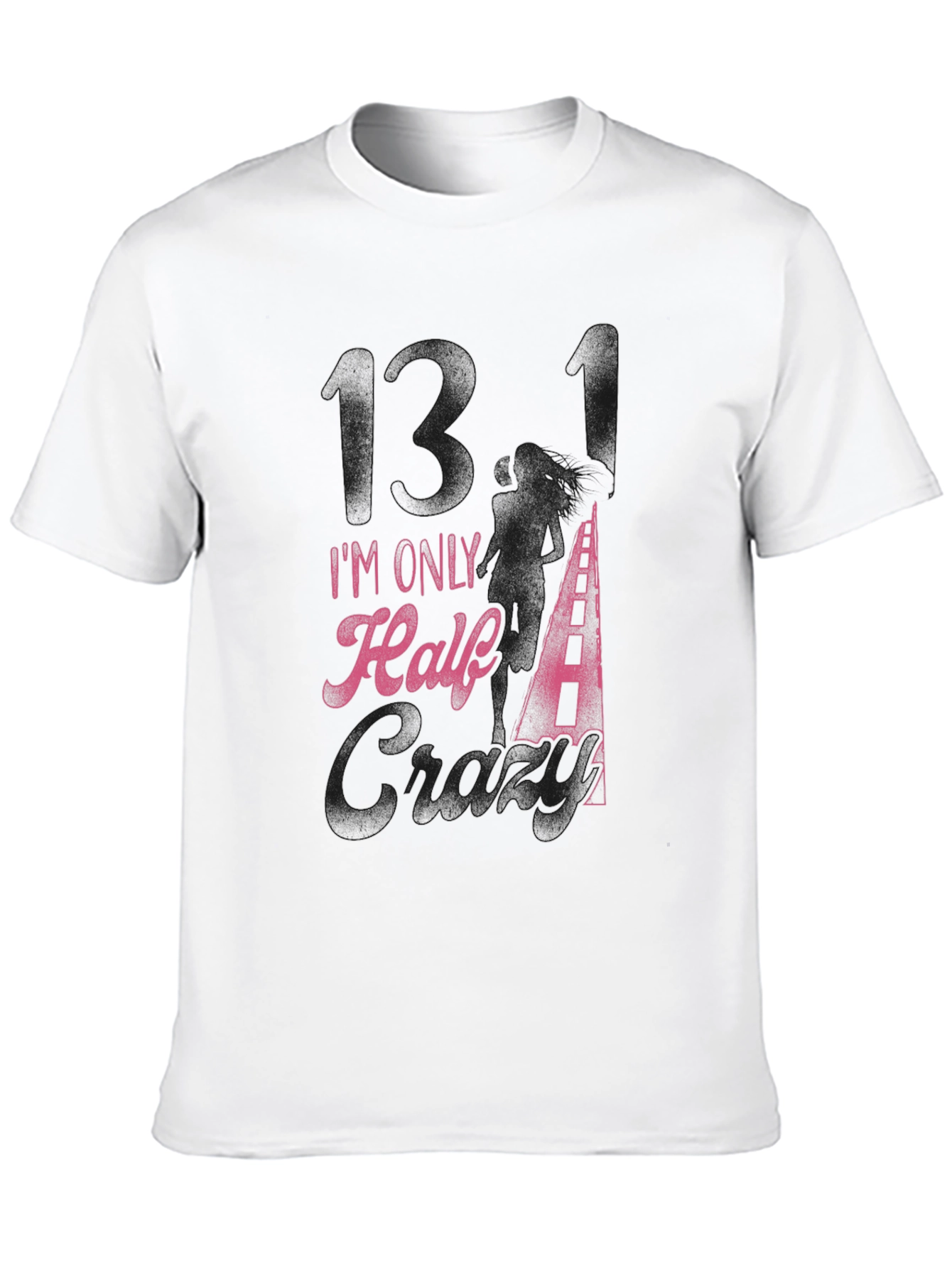 Im Only Half Crazy Black Graphic Tee