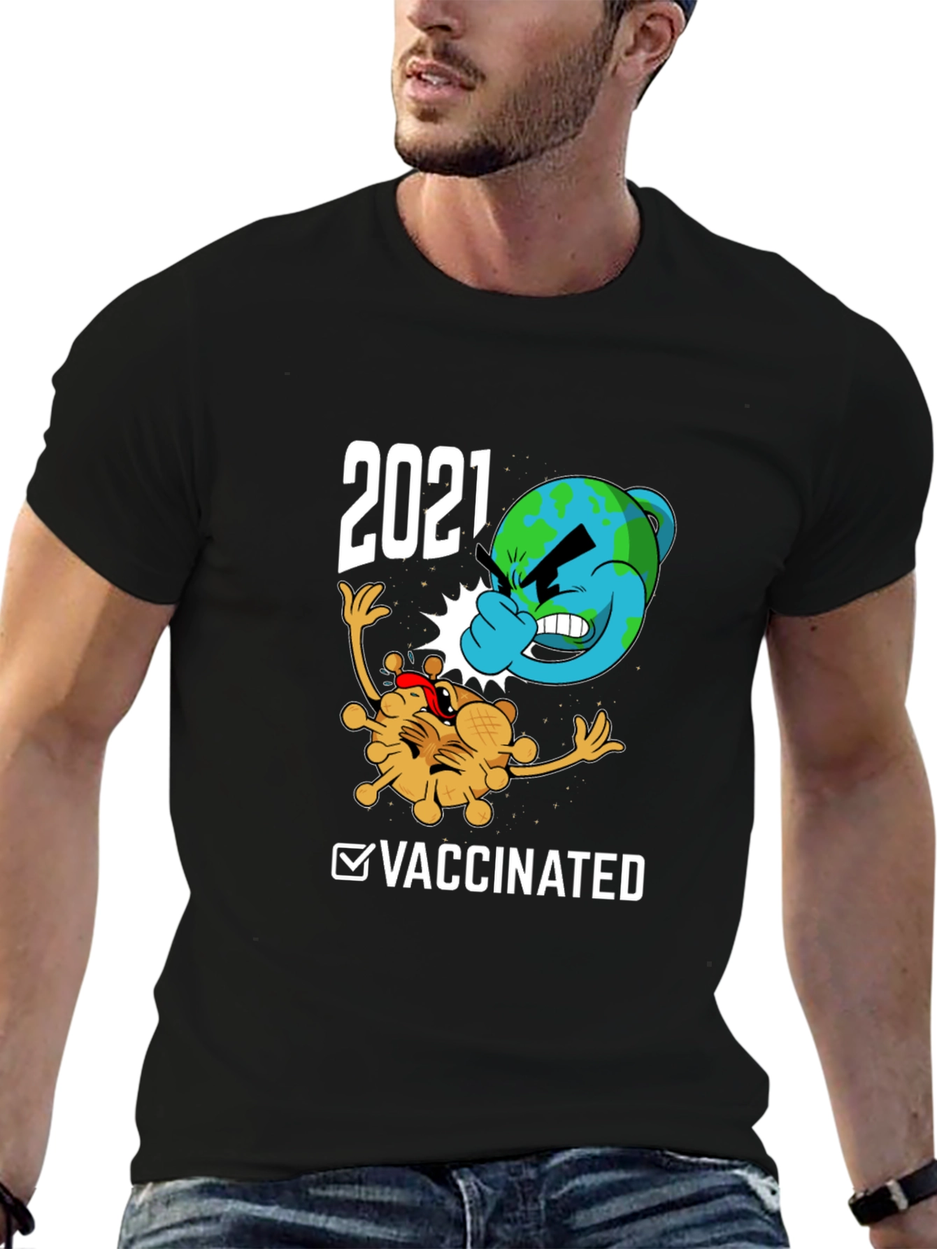 2021 Vaccinated Graphic Tee - Fight the Virus!
