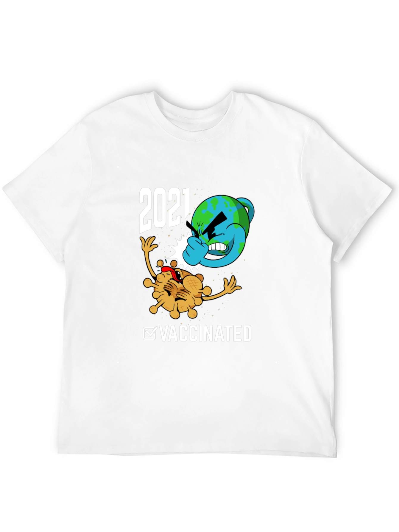 2021 Vaccinated Graphic Tee - Fight the Virus!