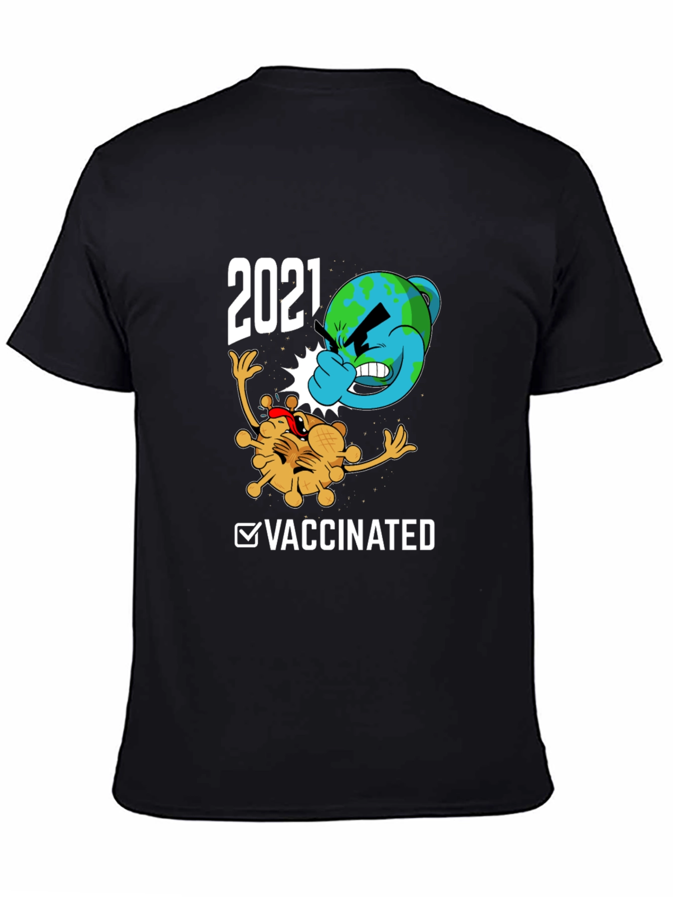 2021 Vaccinated Graphic Tee - Fight the Virus!