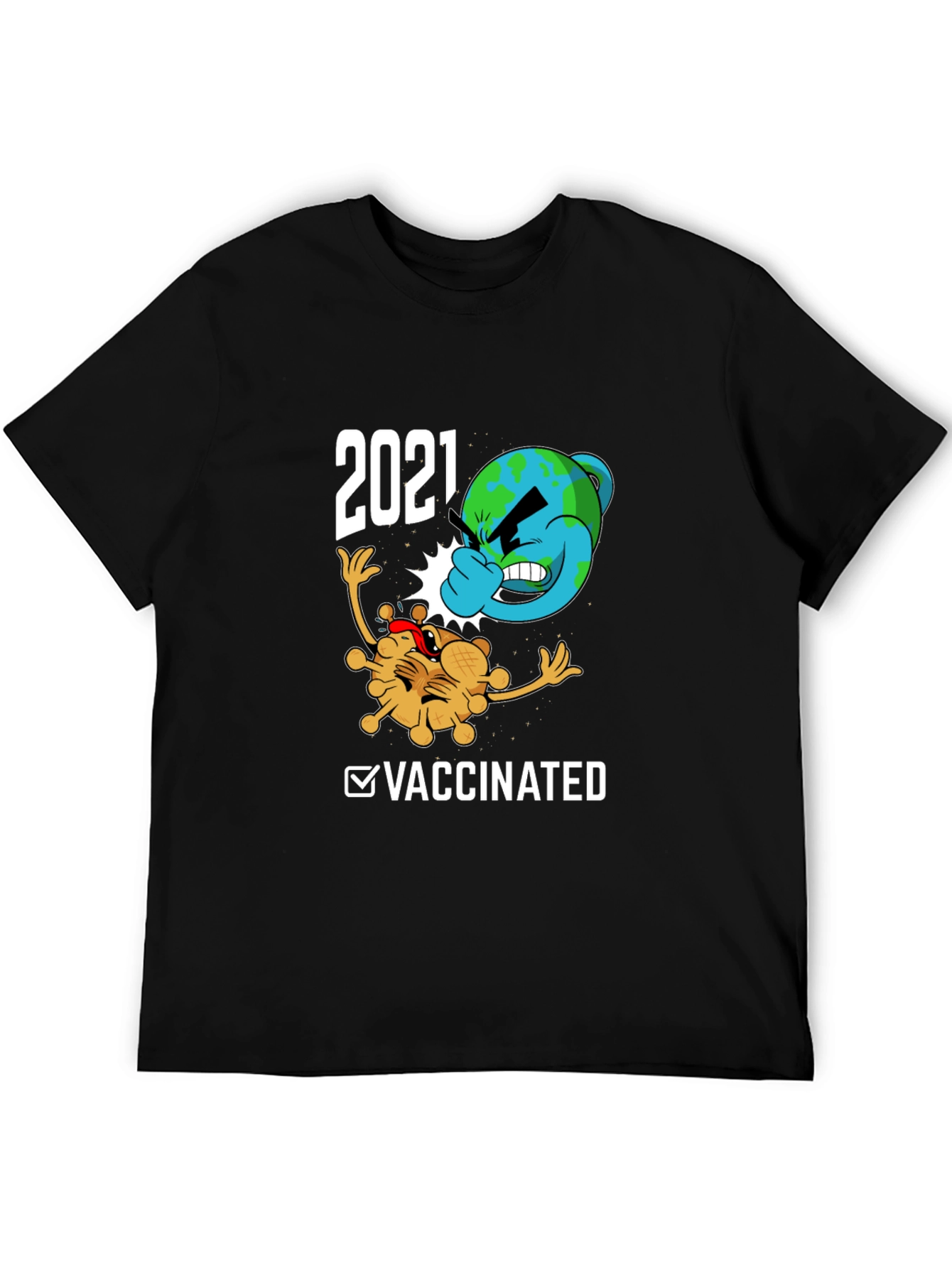 2021 Vaccinated Graphic Tee - Fight the Virus!