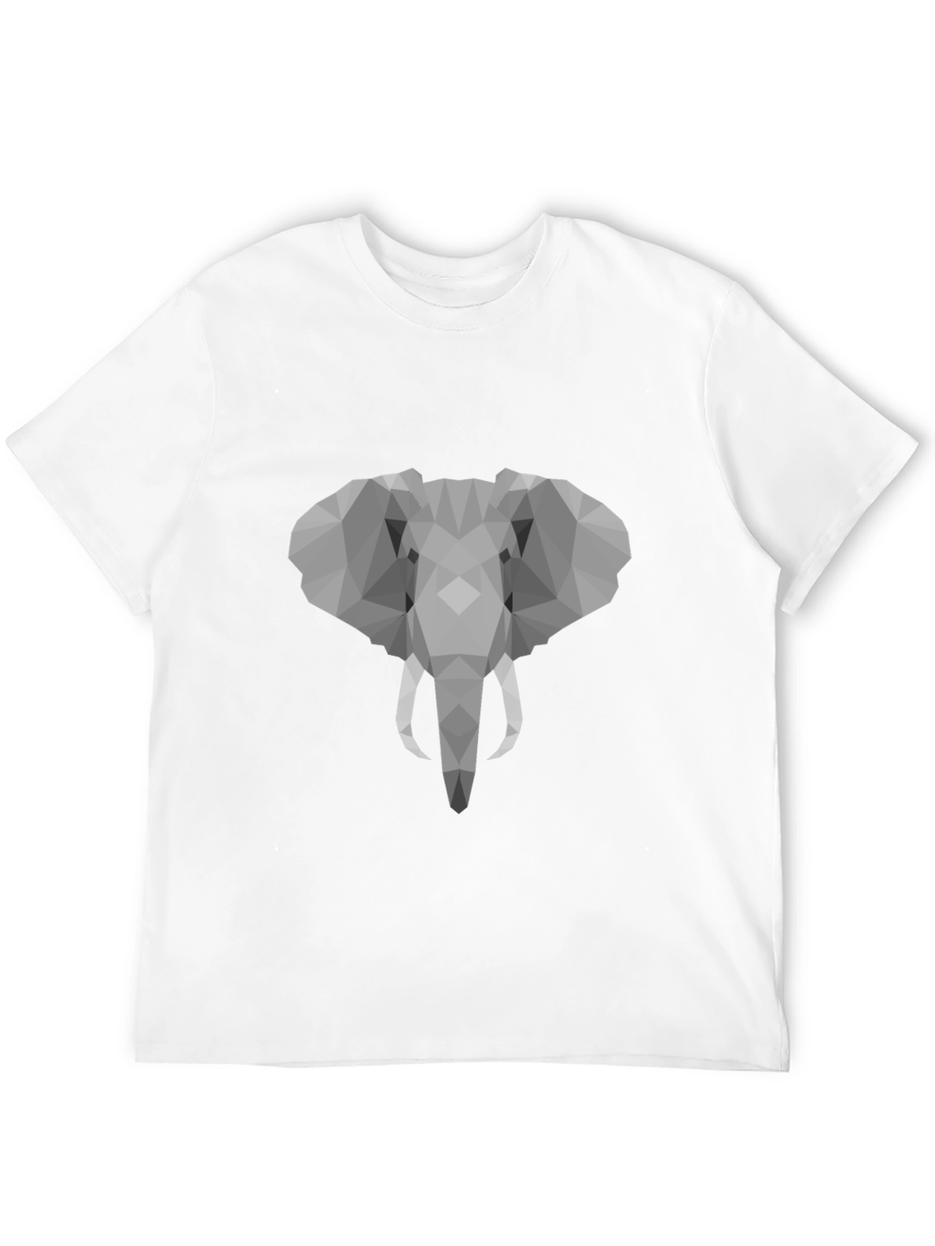 Geometric Elephant Graphic T-Shirt - Stylish Mens Tee