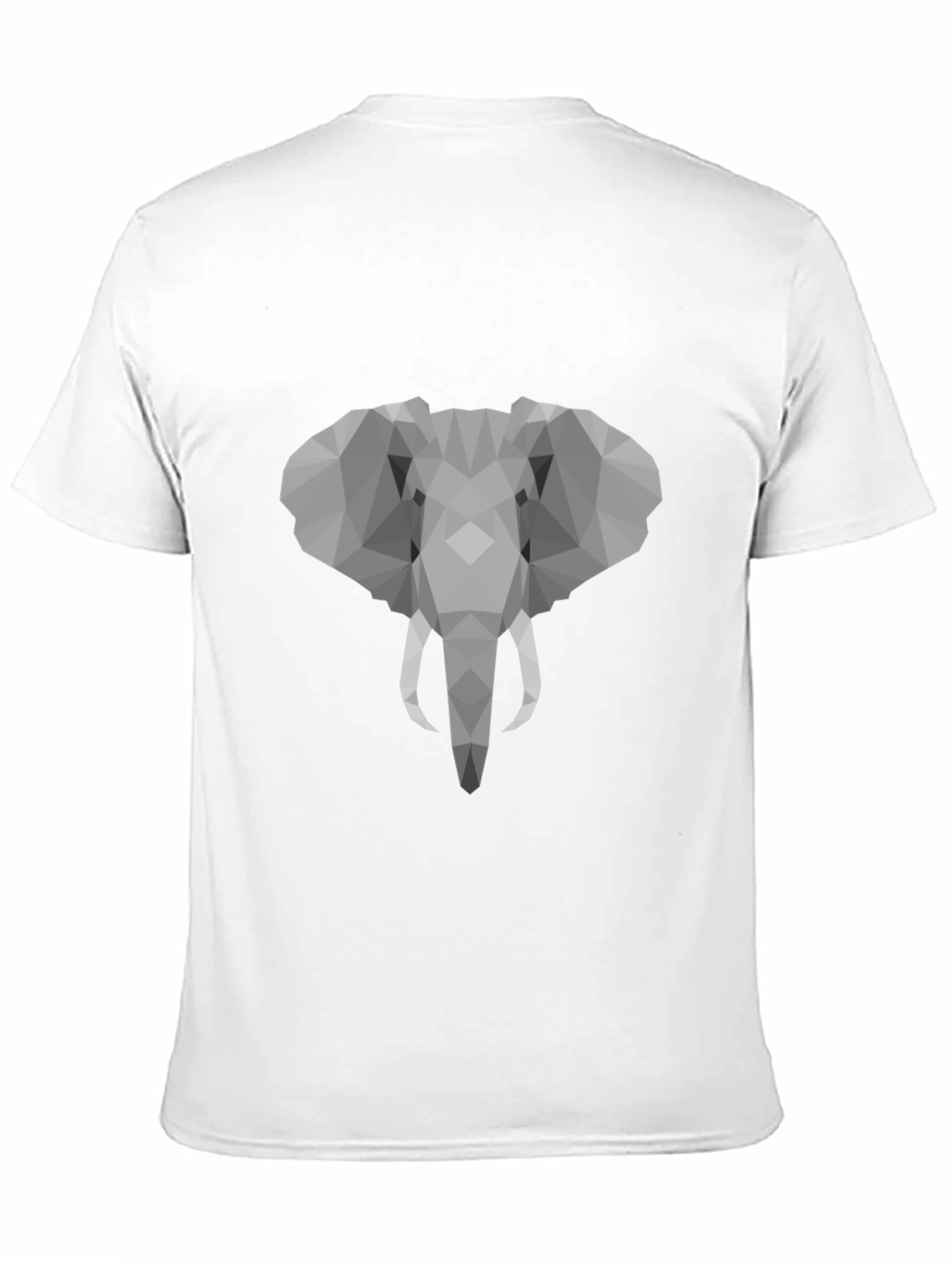 Geometric Elephant Graphic T-Shirt - Stylish Mens Tee
