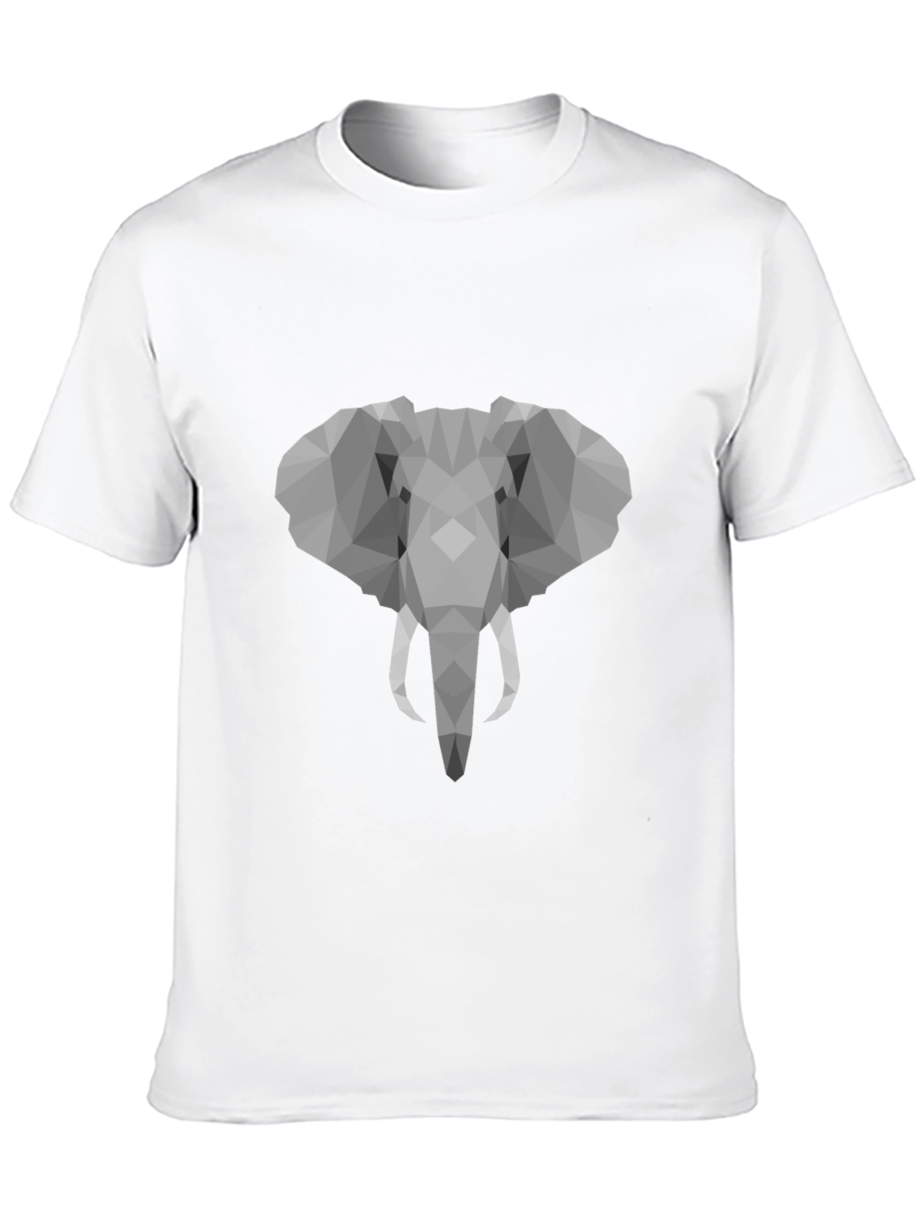 Geometric Elephant Graphic T-Shirt - Stylish Mens Tee