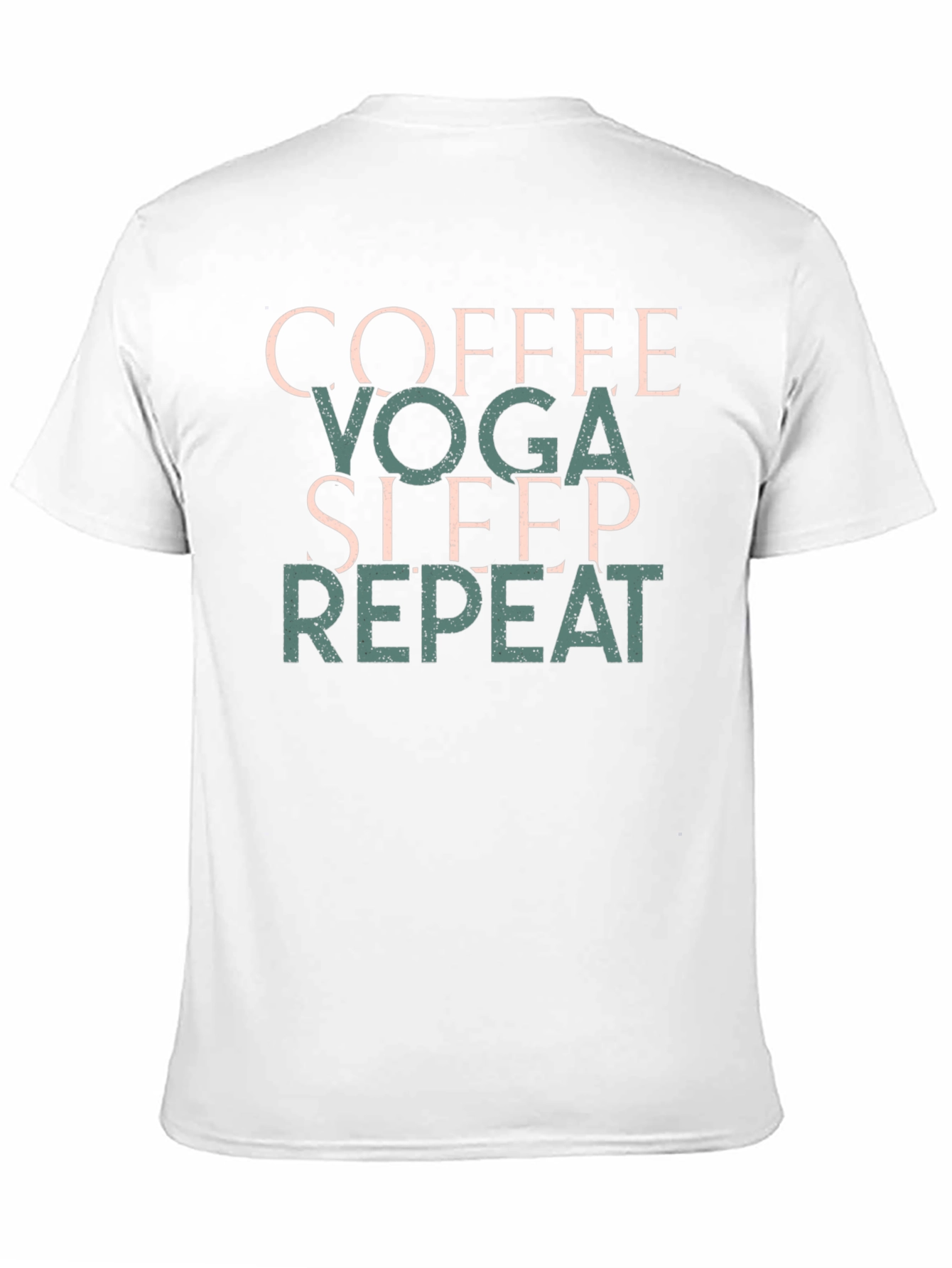 Coffee Yoga Sleep Repeat T-Shirt Black
